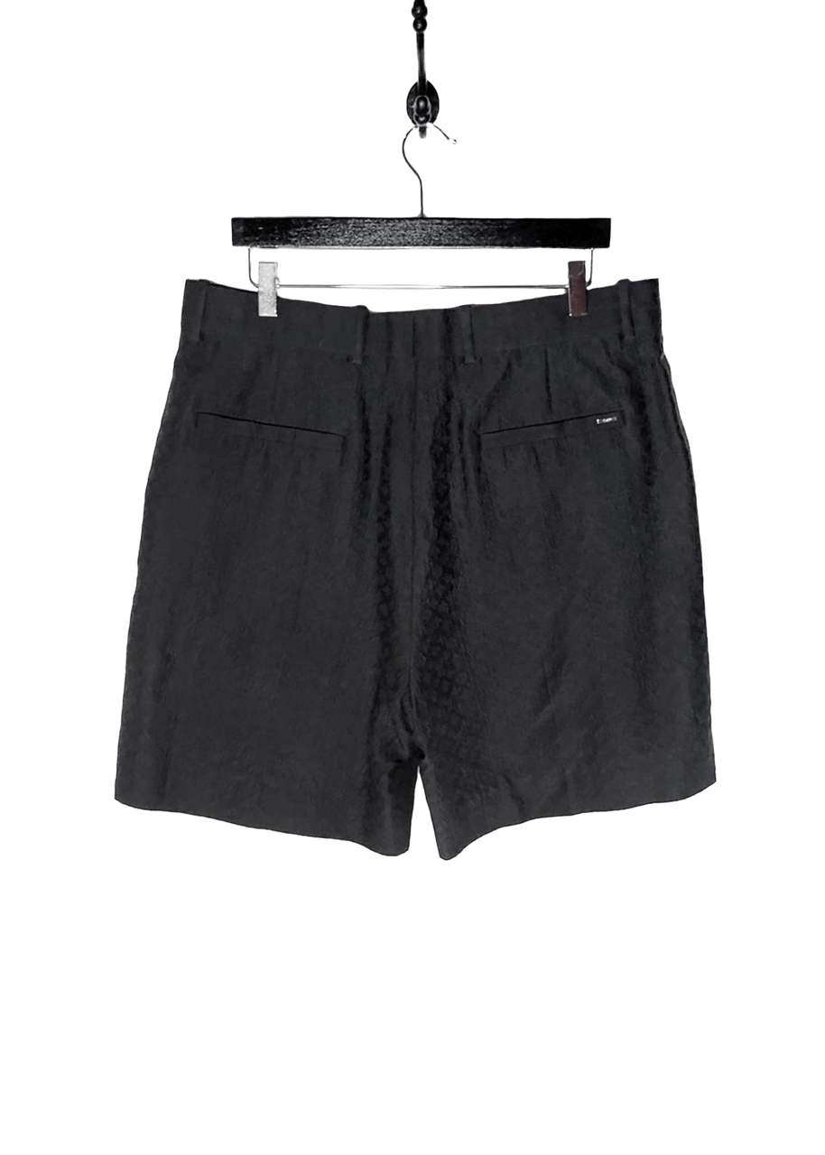 Louis Vuitton Louis Vuitton Black Silk Blend Tonal Mini Logo Shorts Size US 36 / EU 52 - 9 Thumbnail