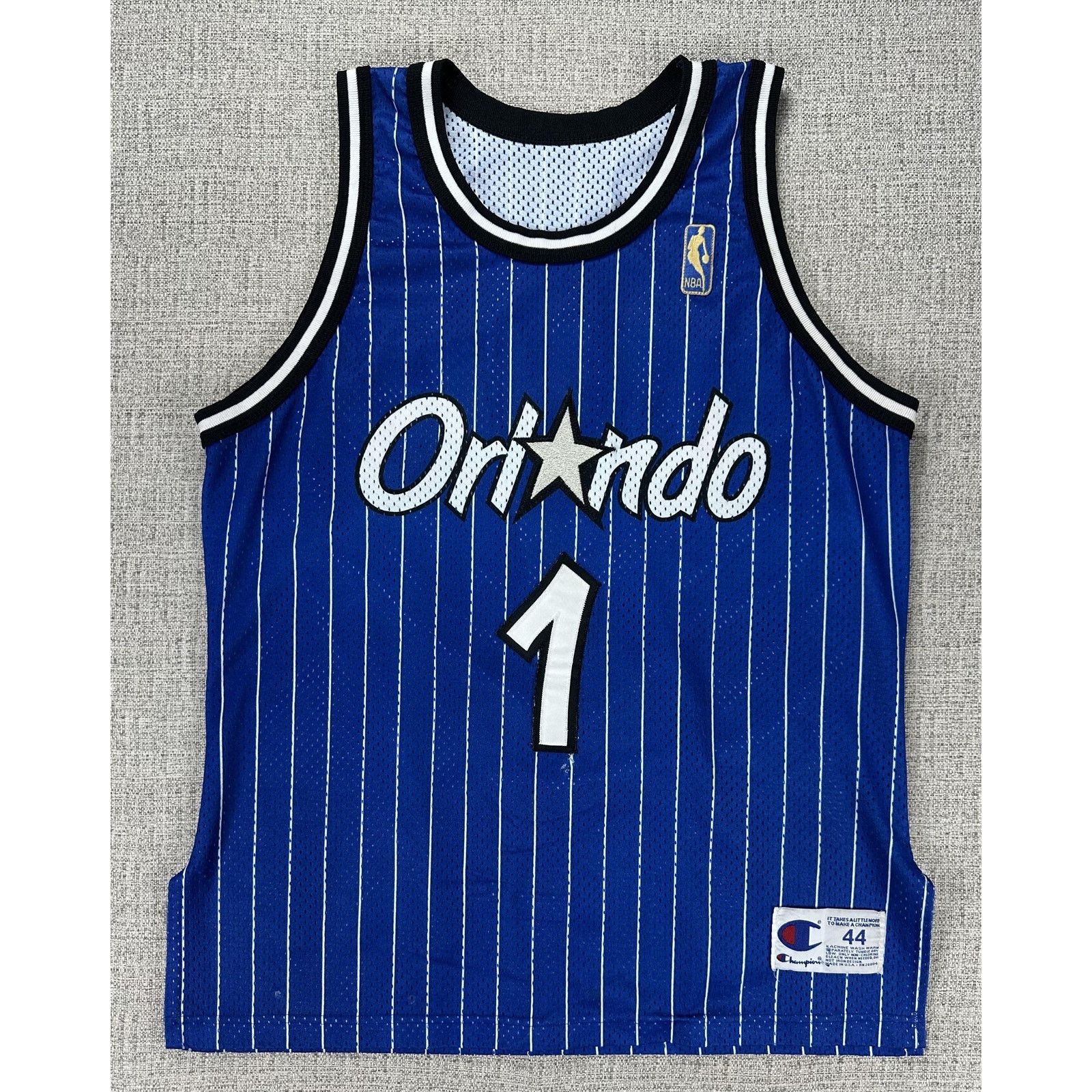 Champion Vintage Orlando Magic Jersey Mens 44 Gold Hardaway Champion Size US L / EU 52-54 / 3 - 1 Thumbnail