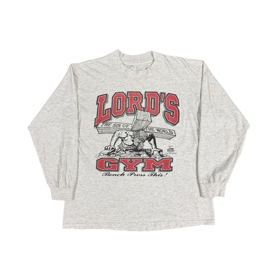 Vintage Vintage Jesus Lord's Gym Longsleeve Size US L / EU 52-54 / 3 - 3 Thumbnail