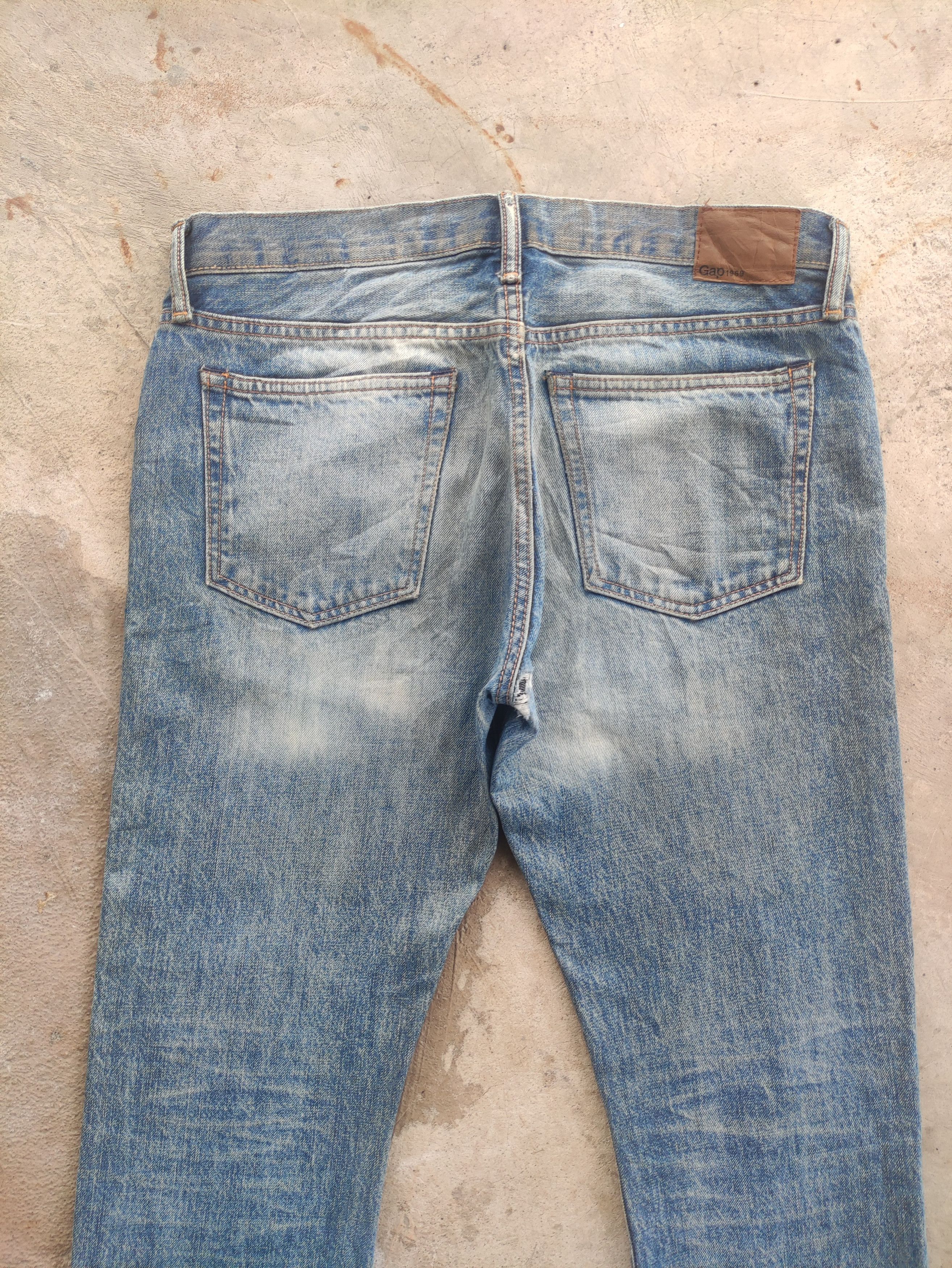 Gap Vintage Gap Rusty Jean Distressed Faded Slim Denim Size US 33 - 9 Thumbnail