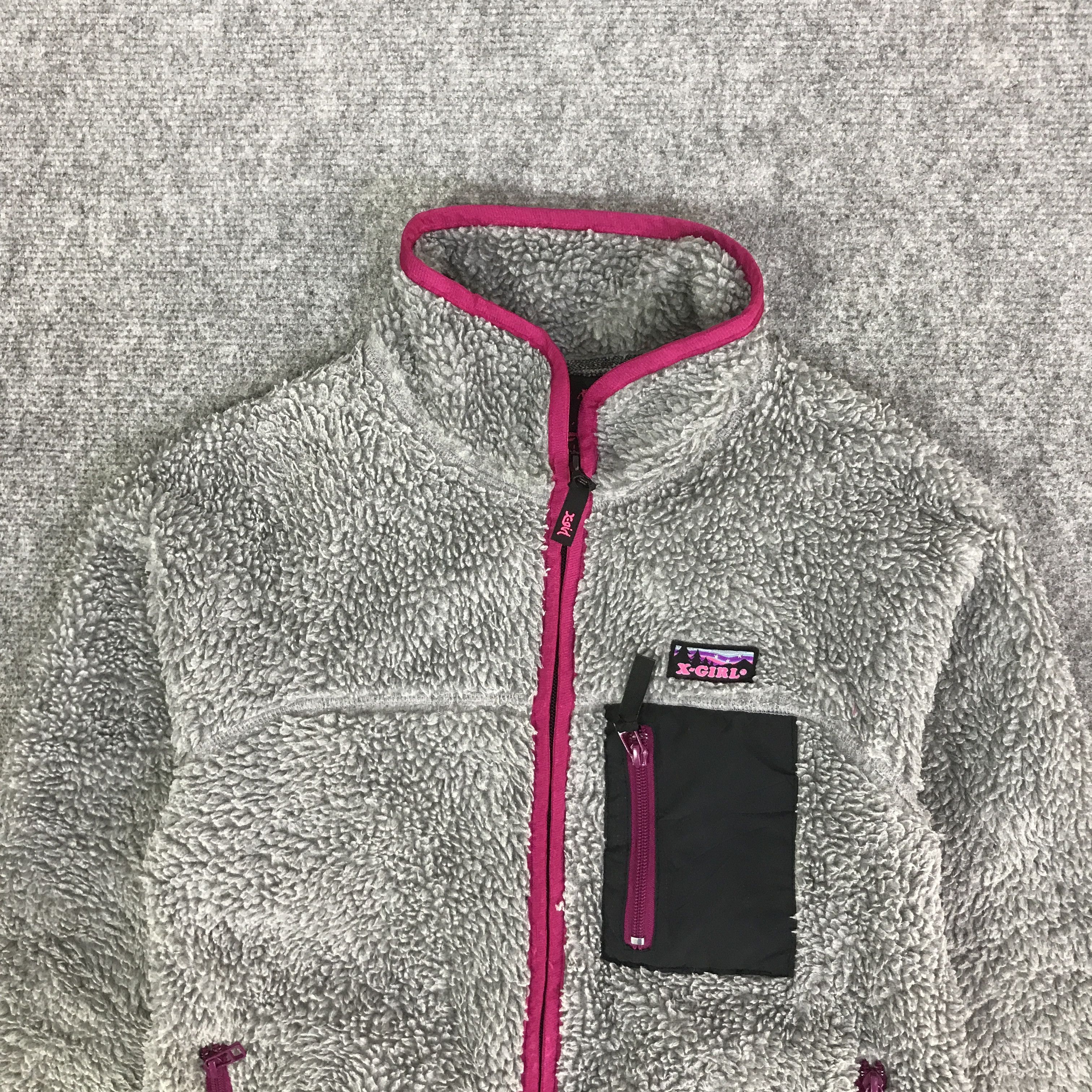X-Girl X-GIRL SHERPA FLEECE HOODIE JACKET K110B14 Size M / US 6-8 / IT 42-44 - 2 Thumbnail