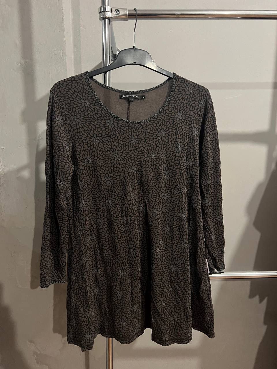 Gudrun Sjoden GUDRUN SJODEN ORGANIC MICROMODALL PLEAT TUNIC DRESS SIZE L Size L / US 10 / IT 46 - 2 Thumbnail
