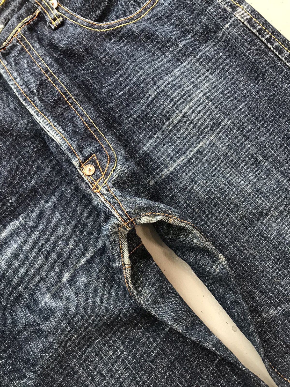 Japanese Brand × Vintage Vintage Evisu inspired seagull SpellOut embroidered denim Size US 34 / EU 50 - 5 Thumbnail