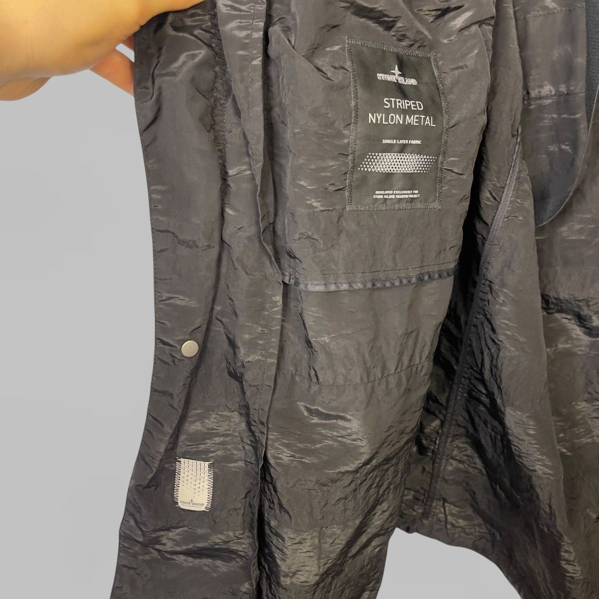 Stone Island Shadow Project Stone island shadow project striped nylon long jacket size m Size US M / EU 48-50 / 2 - 11 Thumbnail