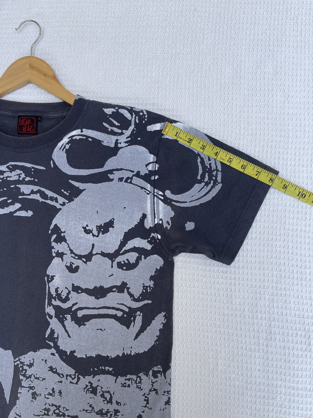 Karakuri Tamashii LastDrop🔥Vtg Japanese Sukajan Raijin & Fujin Graphic T-Shirt Size US L / EU 52-54 / 3 - 14 Thumbnail