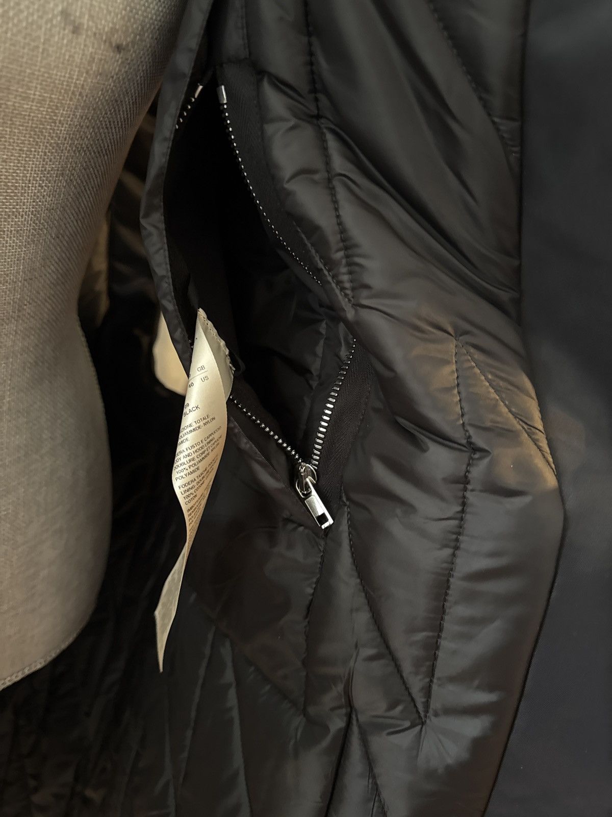 Rick Owens RICK OWENS MEN RR02C7921 BR HOODED LINER COAT BLACK Size US M / EU 48-50 / 2 - 6 Thumbnail