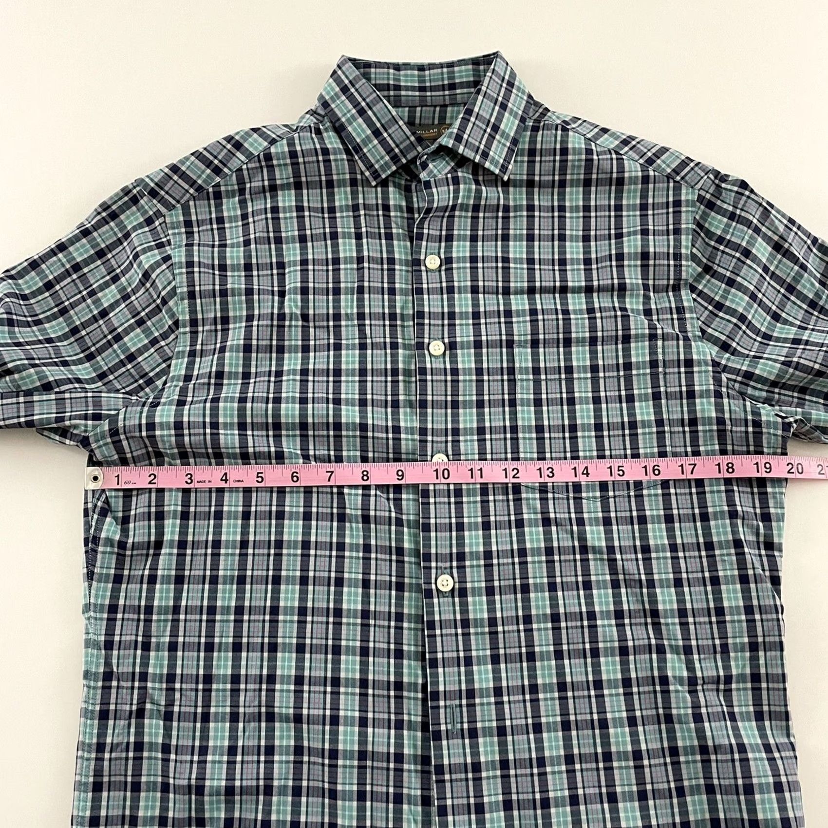 Peter Millar Peter Millar Summer Comfort Plaid Long Sleeve Button-Up Shirt Mens S Blue Multicolor Shirt Mens Small Blue Plaid Long Sleeve Button-Up Size US S / EU 44-46 / 1 - 4 Thumbnail