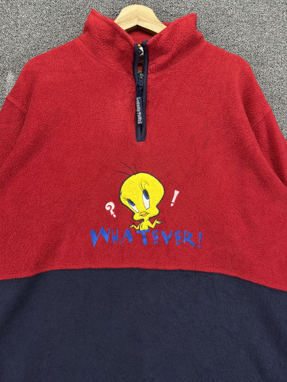 Vintage Vintage Tweety Warner Bros Fleece Hoodie Sweatshirts Size XL / US 12-14 / IT 48-50 - 5 Thumbnail