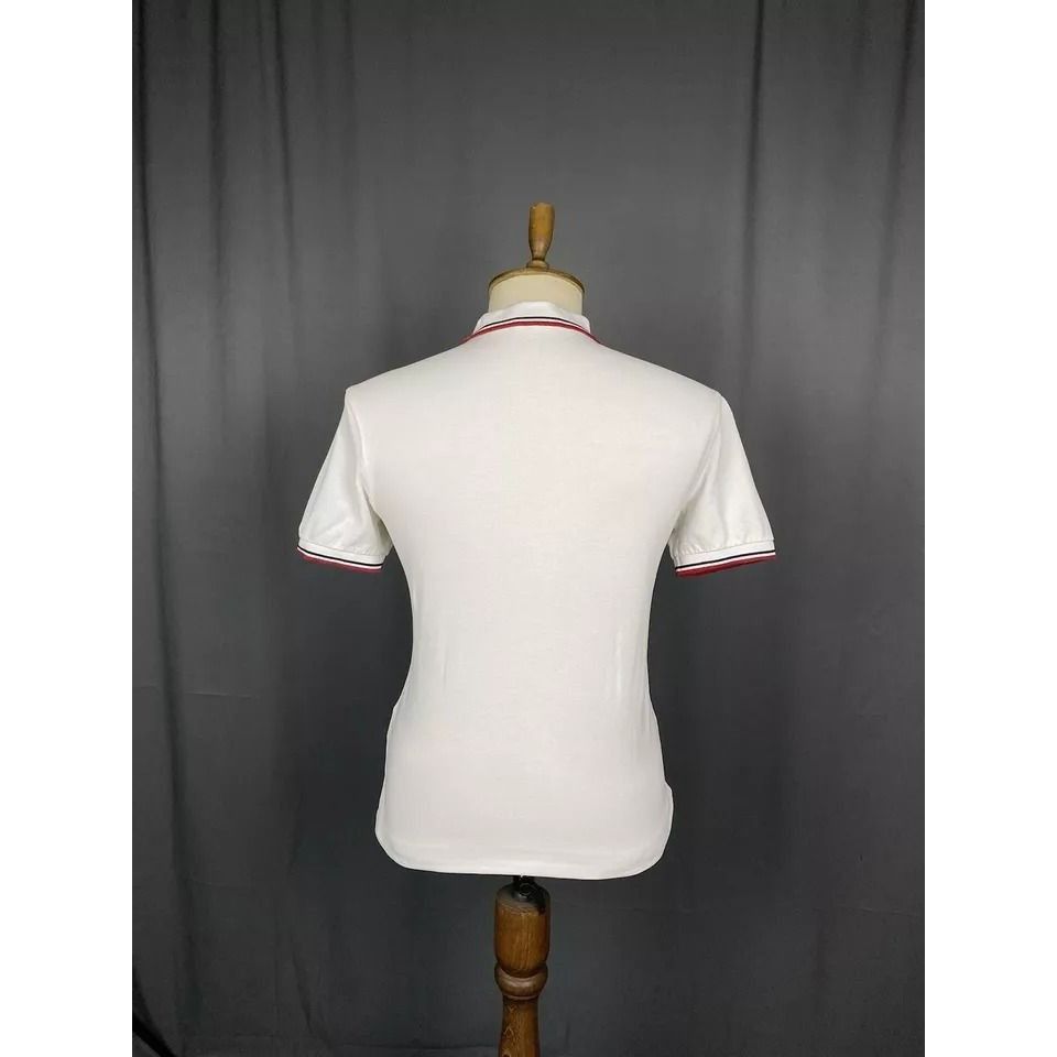 Prada Prada Red Tab Luxury Men's White Polo T-Shirt Size L Size US L / EU 52-54 / 3 - 8 Thumbnail
