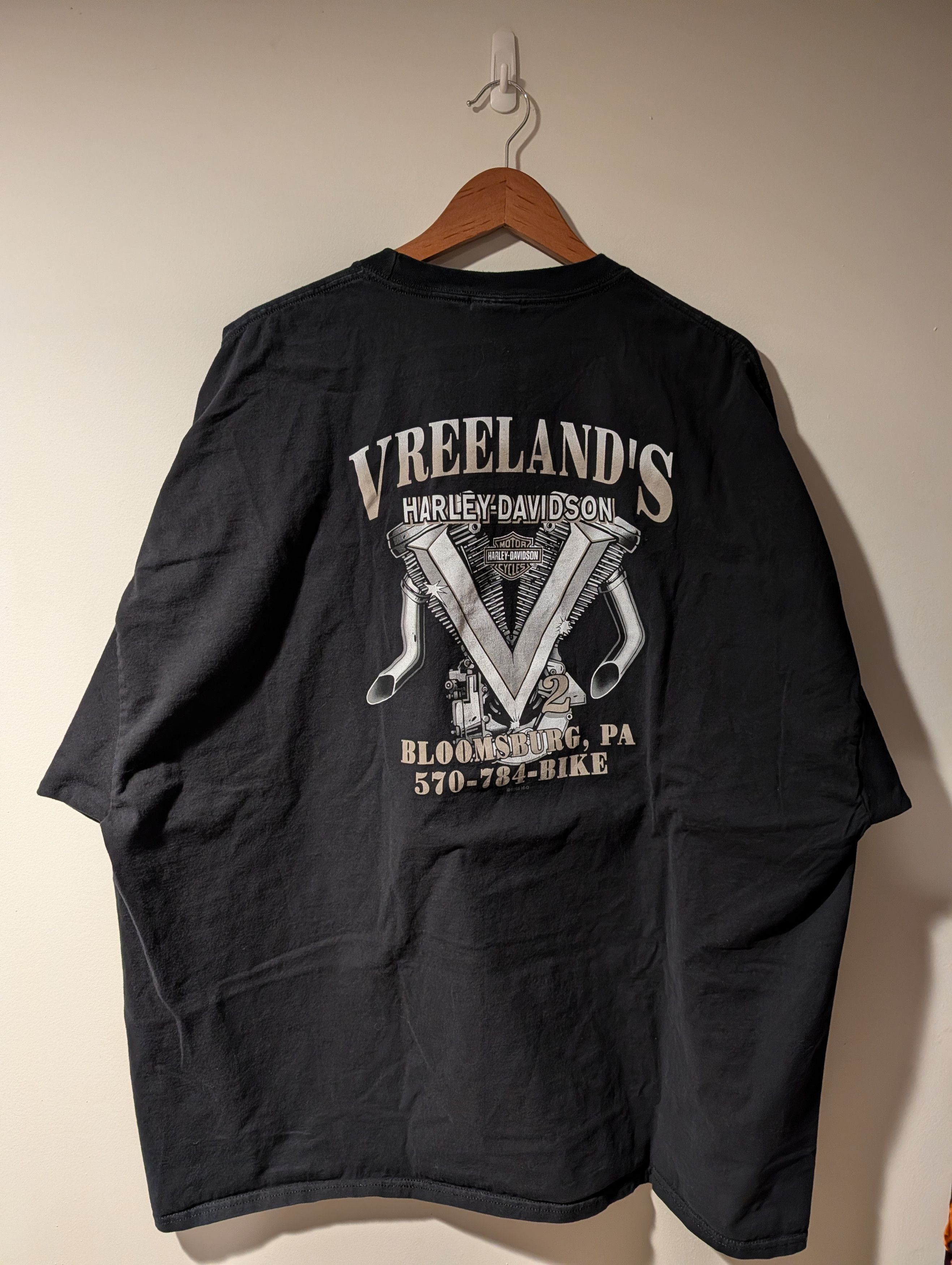 Harley Davidson HARLEY DAVIDSON 4XL Vreeland’s Bloomsburg PA Biker Tee Size US XXL / EU 58 / 5 - 5 Thumbnail