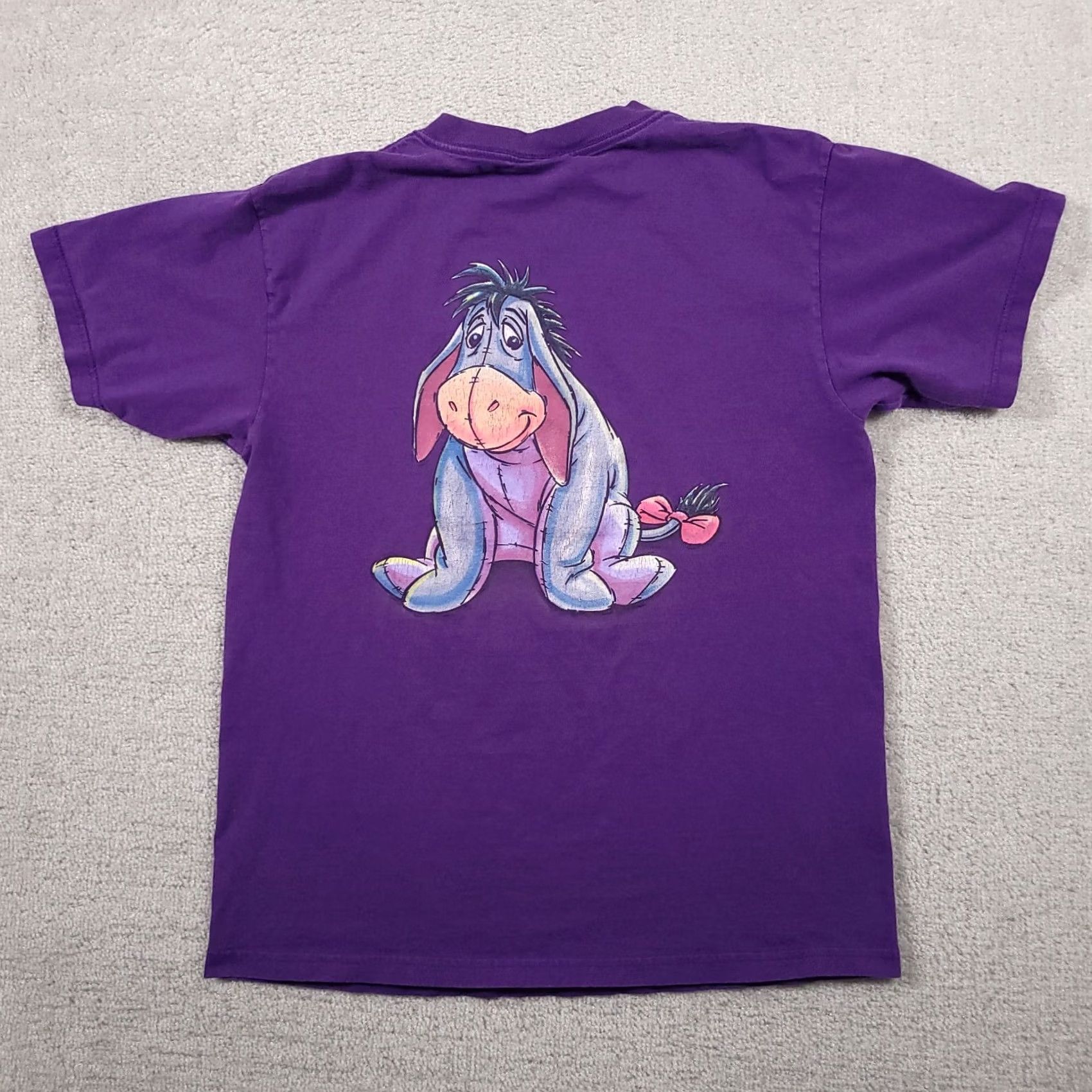 Disney VINTAGE Disney Eeyore Shirt Womens M Purple Double-Sided 90s T-Shirt Crew Neck Short Sleeve Casual Mens Womens Girls Boys Size M / US 6-8 / IT 42-44 - 7 Thumbnail