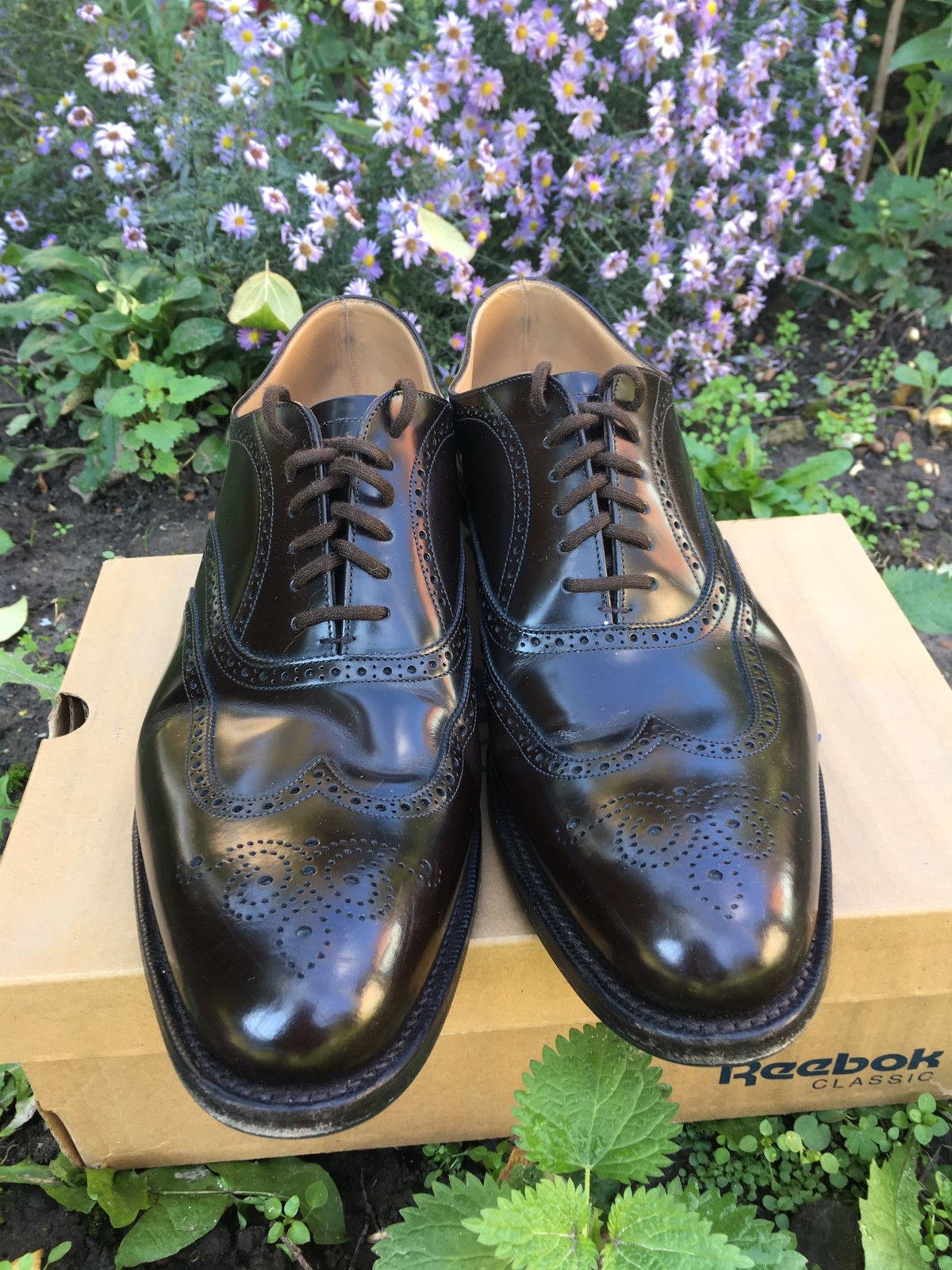 Church's Church's Berlin Shoes Oxford Brogue Welt Brown Leather 10.5 Size US 10.5 / EU 43-44 - 3 Thumbnail