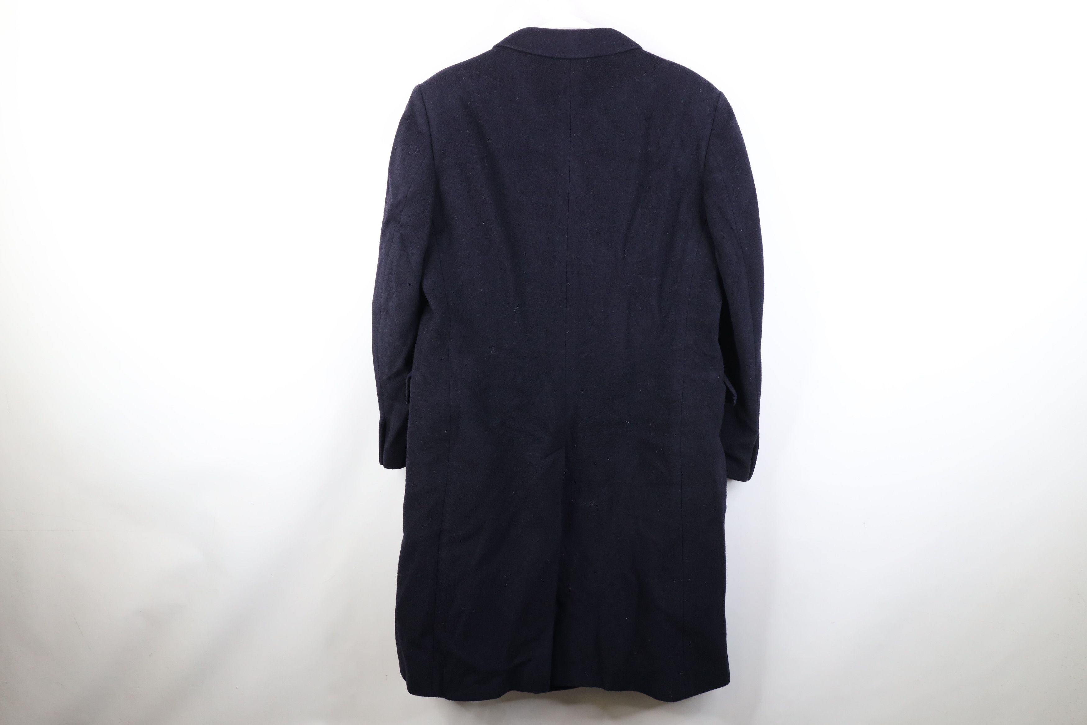 Vintage Vintage 90s Streetwear Double Breasted Overcoat Jacket Blue Size US XXL / EU 58 / 5 - 13 Thumbnail