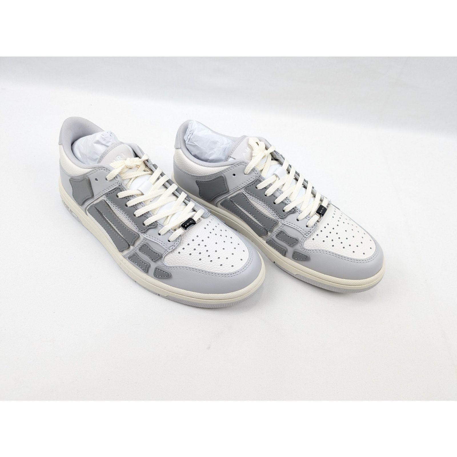 Amiri o1rshd1 Skeleton Low Top Sneakers in Grey Size US 12 / EU 45 - 13 Thumbnail