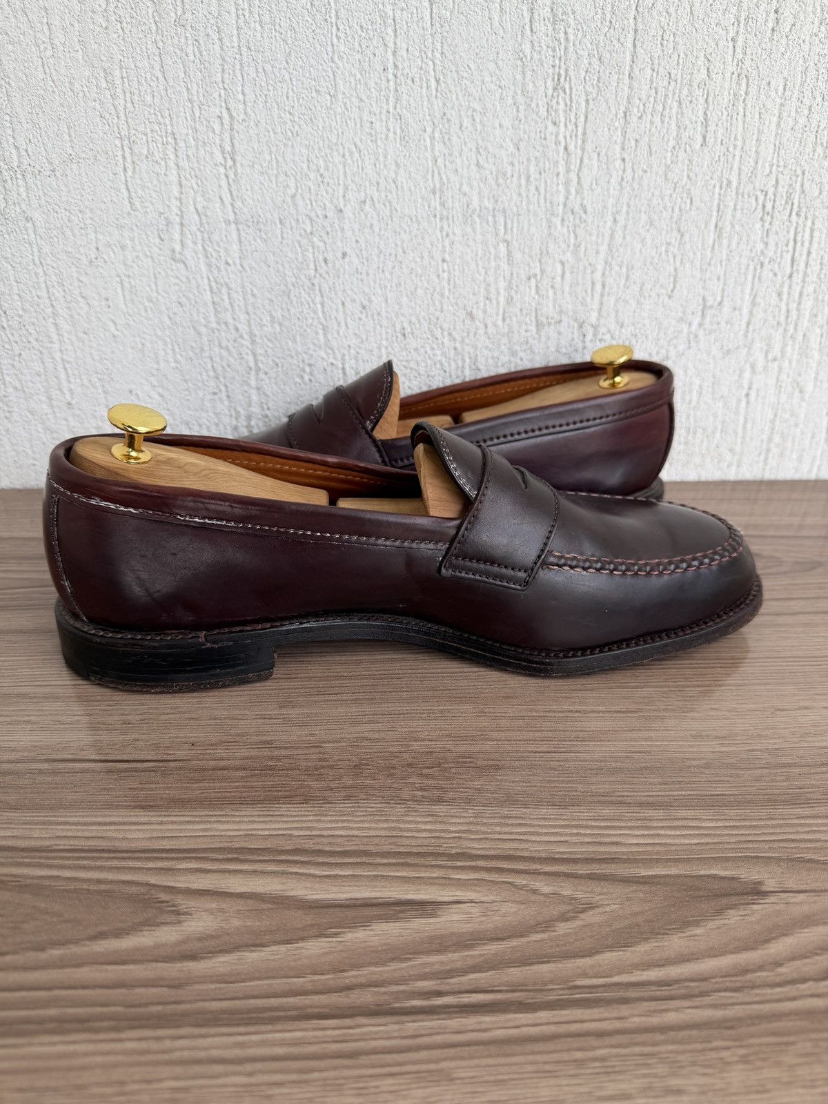 Alden 986 shell cordovan penny loafers Size US 11.5 / EU 44-45 - 10 Thumbnail