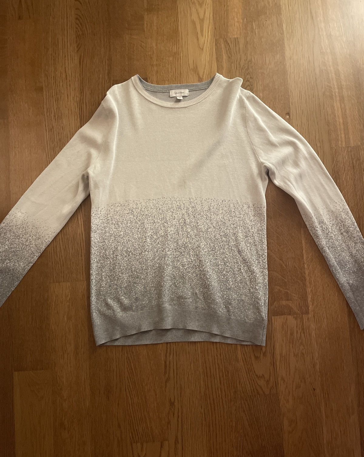 Calvin Klein Calvin Klein White/Gray sweater Size US S / EU 44-46 / 1 - 1 Thumbnail