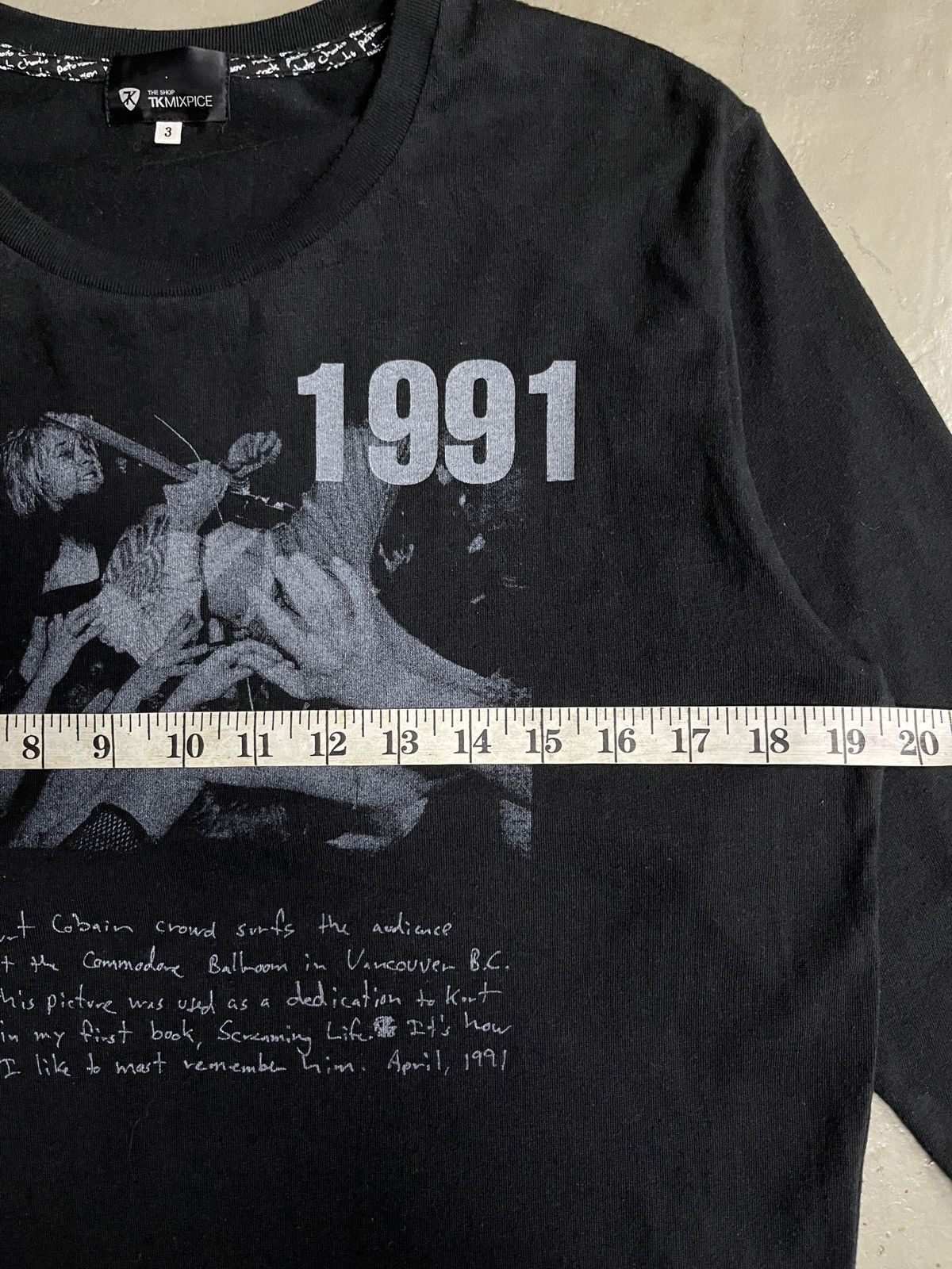 Nirvana Rare 90s Nirvana Kurt Cobain Photo Tee Number Nine Style Size US L / EU 52-54 / 3 - 8 Thumbnail