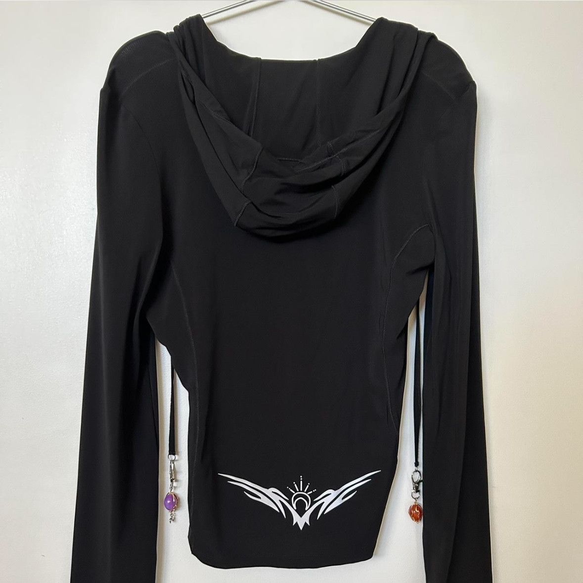 Marine Serre MARINE SERRE : Black Moon Hooded Jacket Size XS / US 0-2 / IT 36-38 - 5 Thumbnail