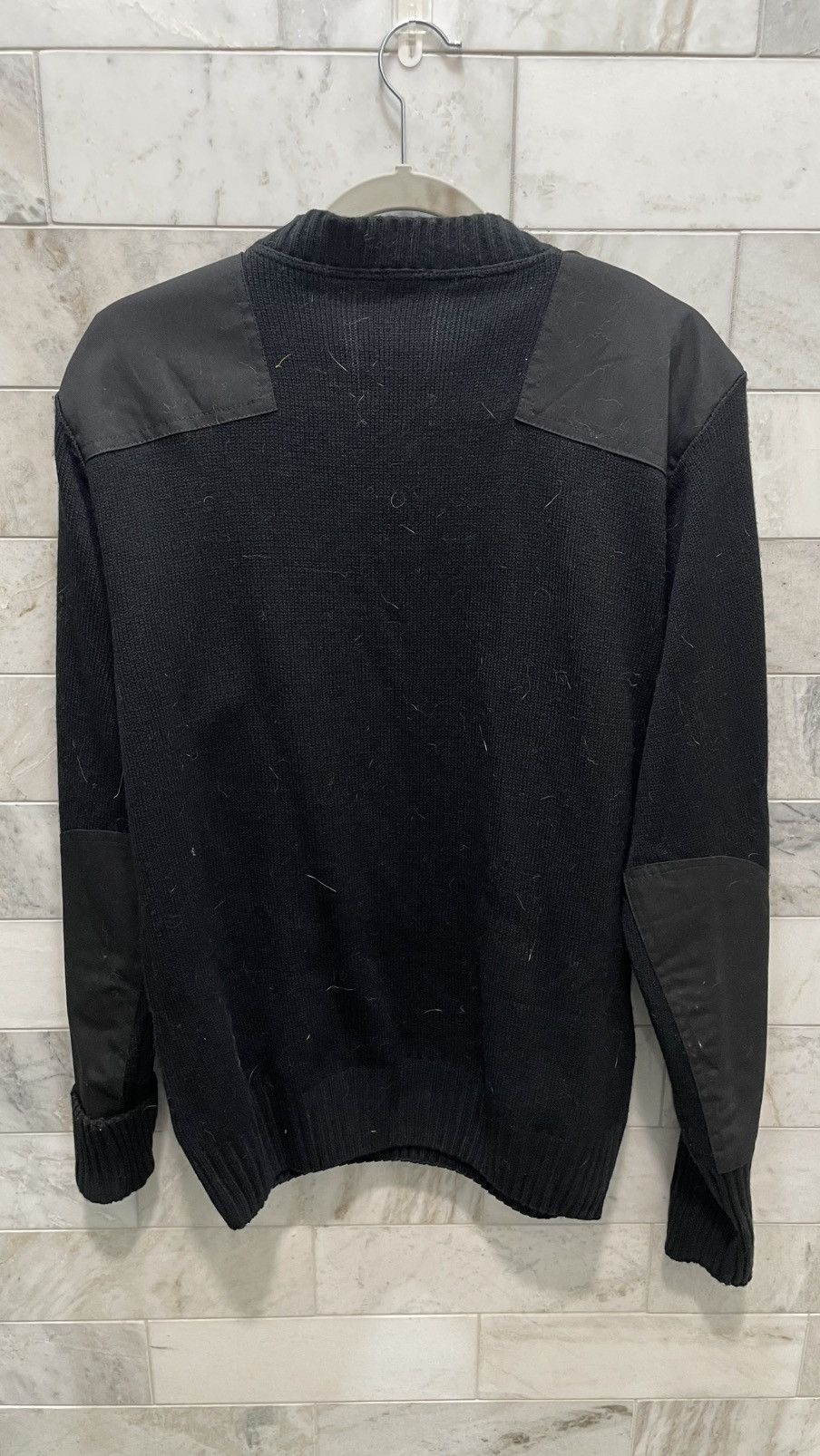 Other Black sweater pullover acrylic V-neck Size US L / EU 52-54 / 3 - 2 Thumbnail