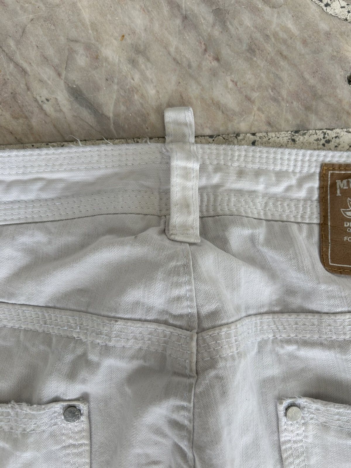 Dsquared2 Motherfucker Denim Dsquared Italy White Vintage Size US 33 - 20 Thumbnail