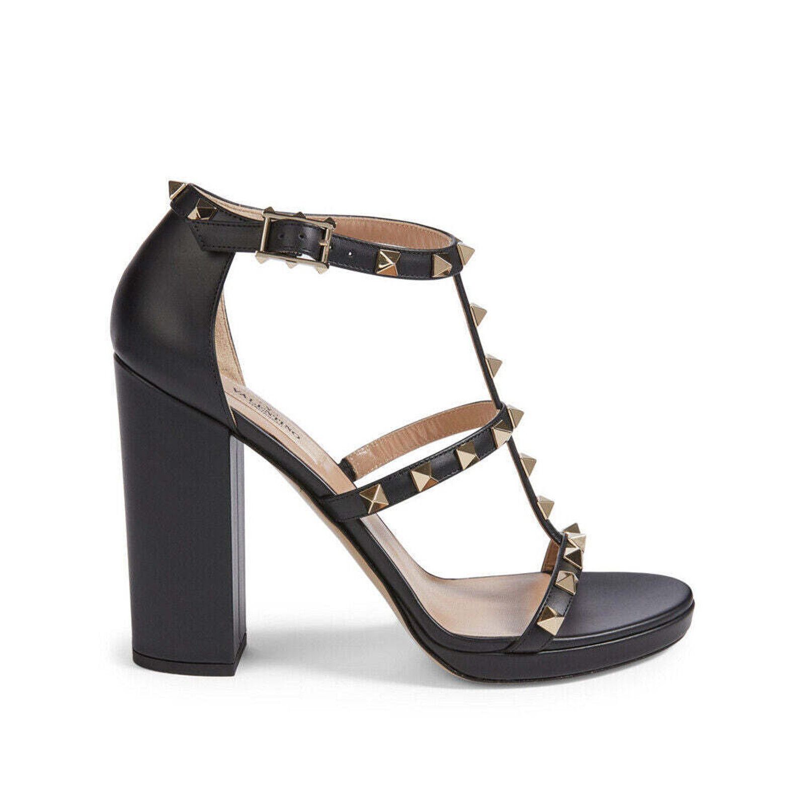 Valentino Rockstud City 110 Strap Platform Sandal Block Heel Pump 41.5 Size US 11.5 / IT 41.5 - 3 Thumbnail