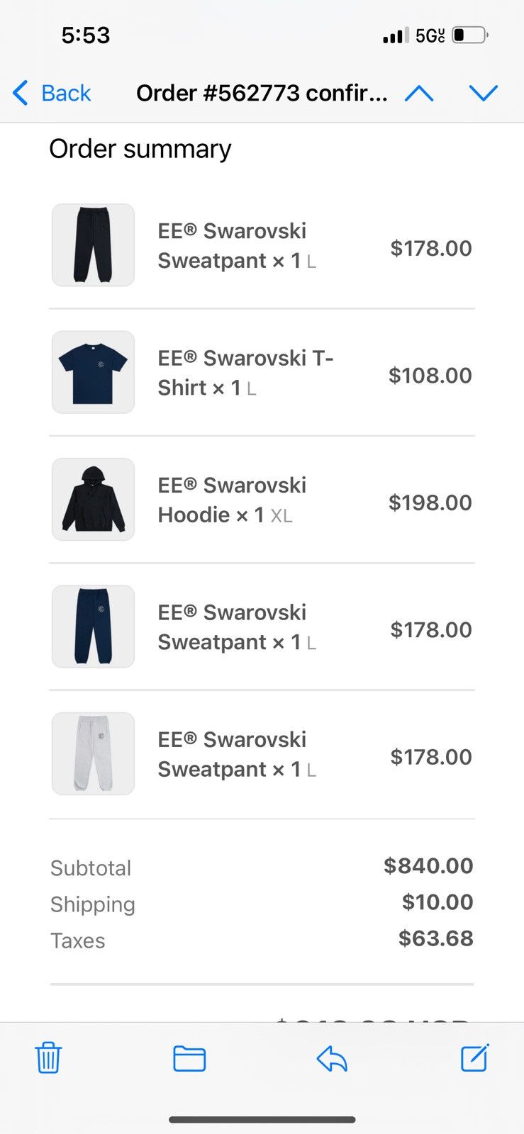 Eric Emanuel Eric Emanuel grey Swarovski crystals sweatpants cuffed large Size US 32 / EU 48 - 2 Thumbnail