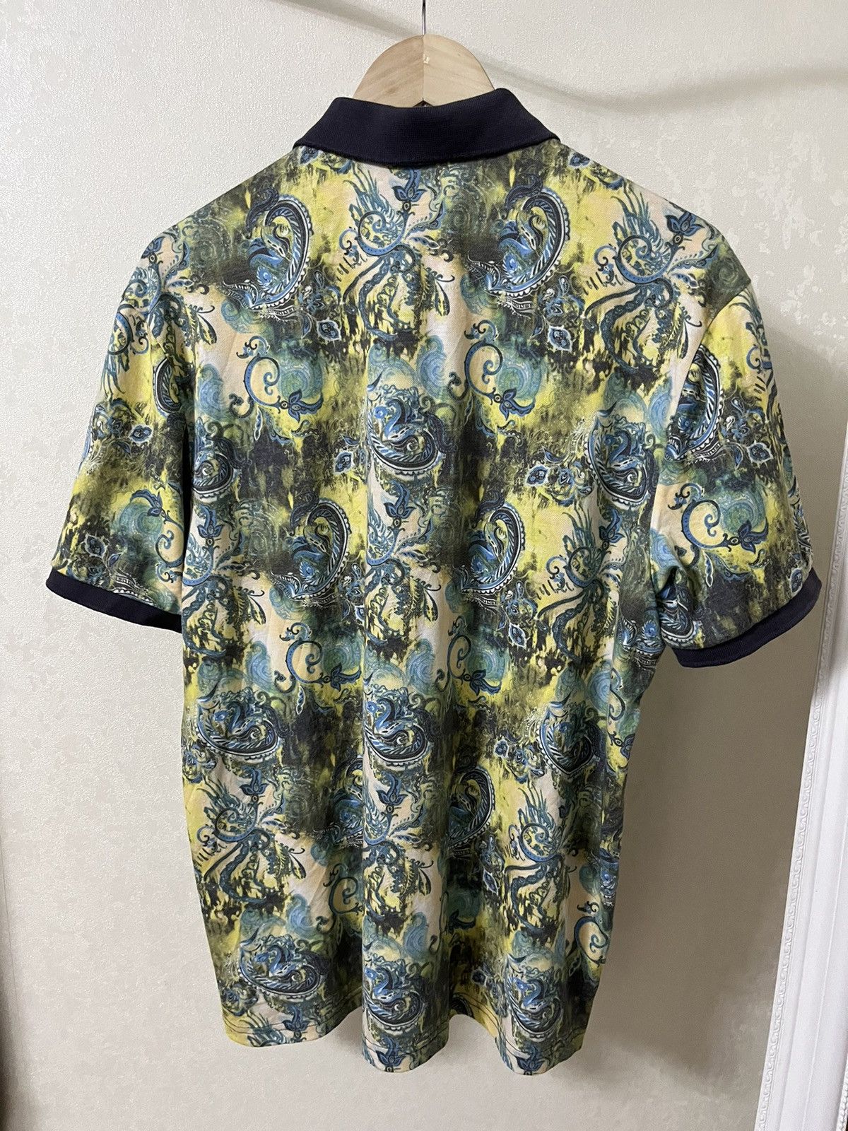 Etro Etro Vintage All Overprinted Floral Polo Size US XL / EU 56 / 4 - 5 Thumbnail