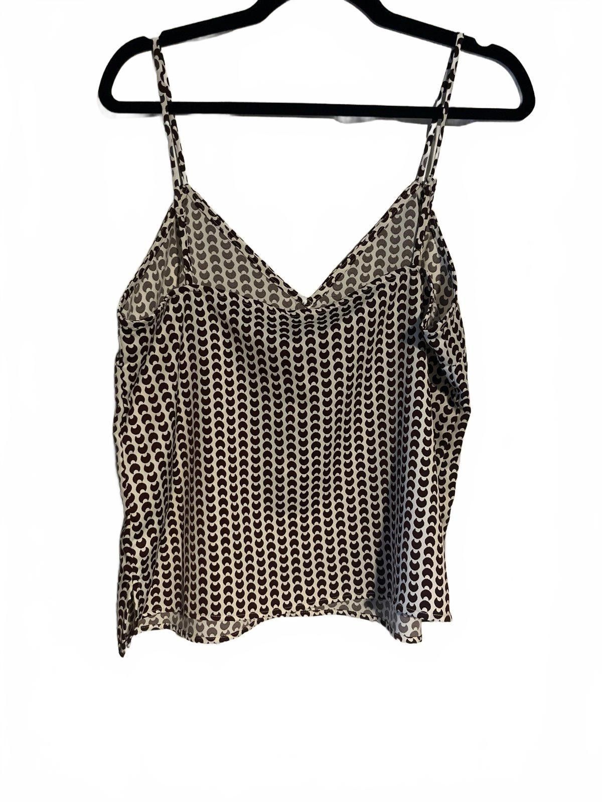 Designer Stylish Women's Spaghetti Strap Top - Medium - Modern Print Size M / US 6-8 / IT 42-44 - 3 Thumbnail