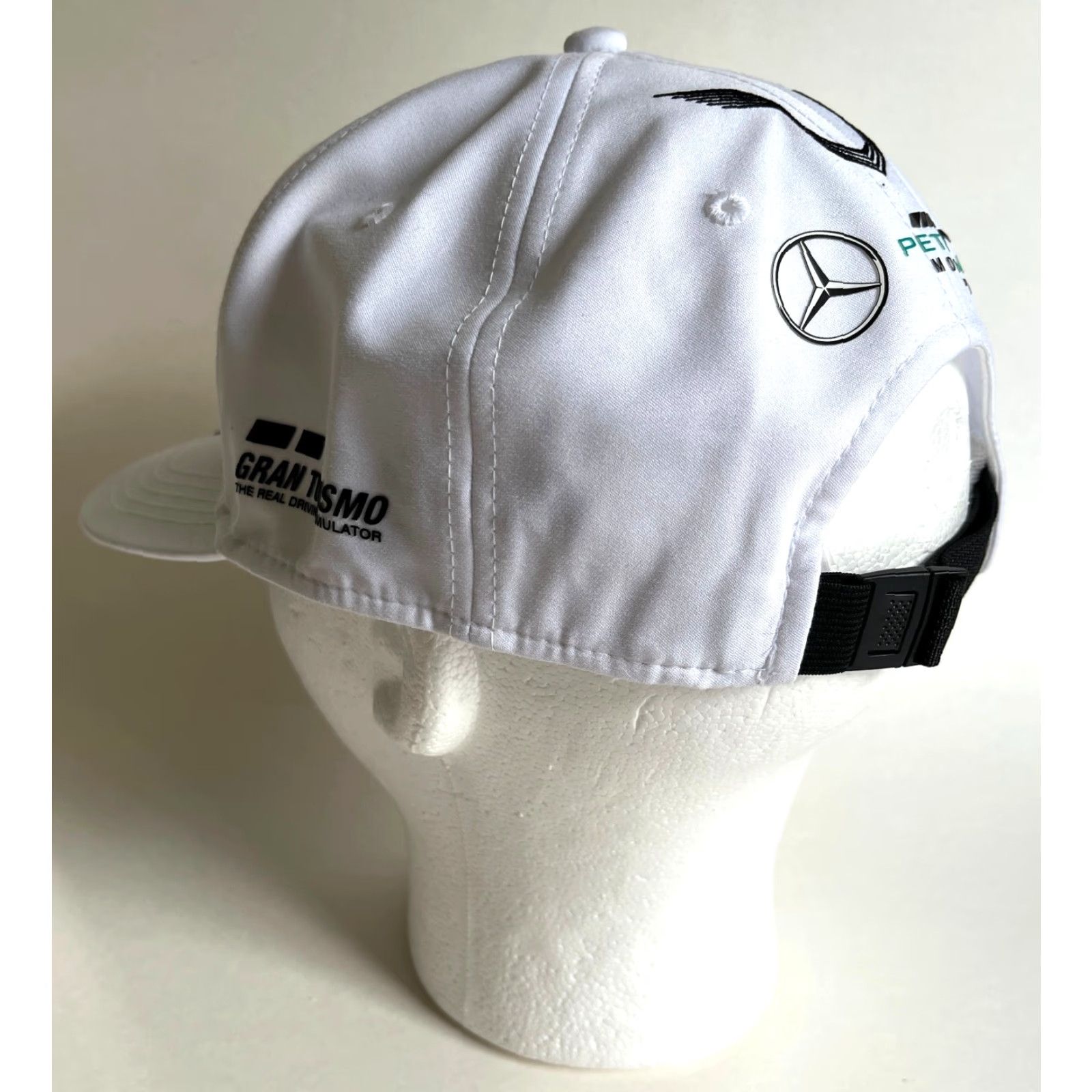 Hamilton Mercedes-AMG Petronas Lewis Hamilton 44 Formula 1 Strapback Hat White One Size Sports Baseball Cap Unisex Adults Mens Womens Boys Girls Size ONE SIZE - 7 Thumbnail