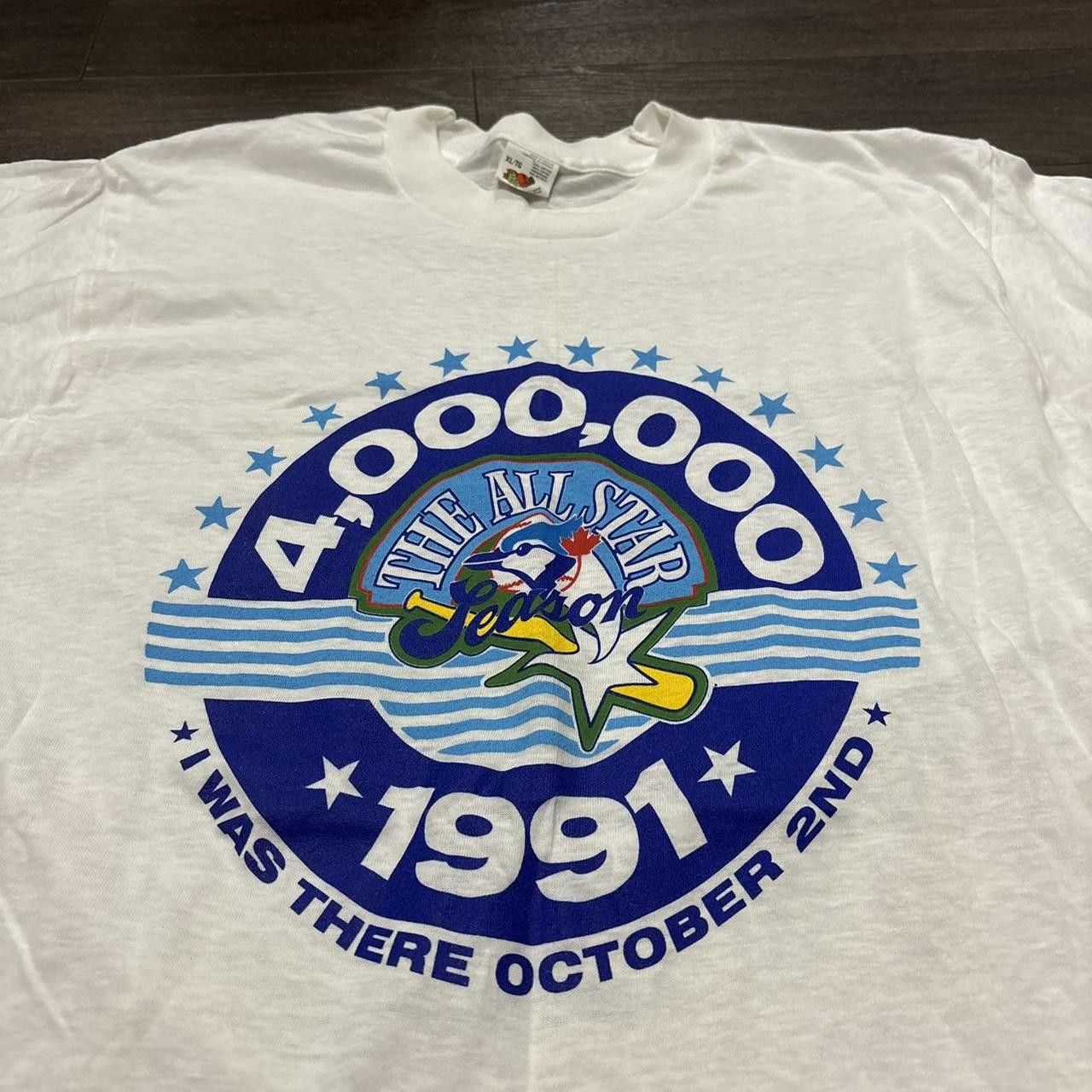 Fruit Of The Loom Vintage Toronto blue jays all star season t shirt 91 L Size US L / EU 52-54 / 3 - 2 Thumbnail