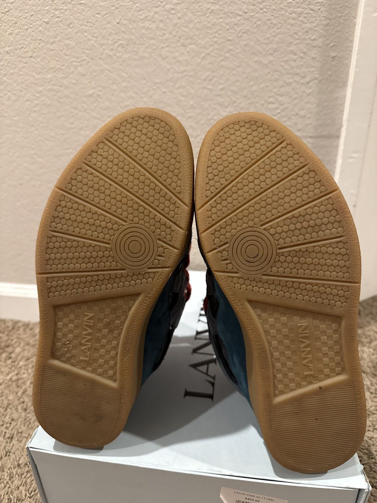 Lanvin Lanvin Curb Sneakers “Blue” 2020 Size US 11 / EU 44 - 11 Thumbnail