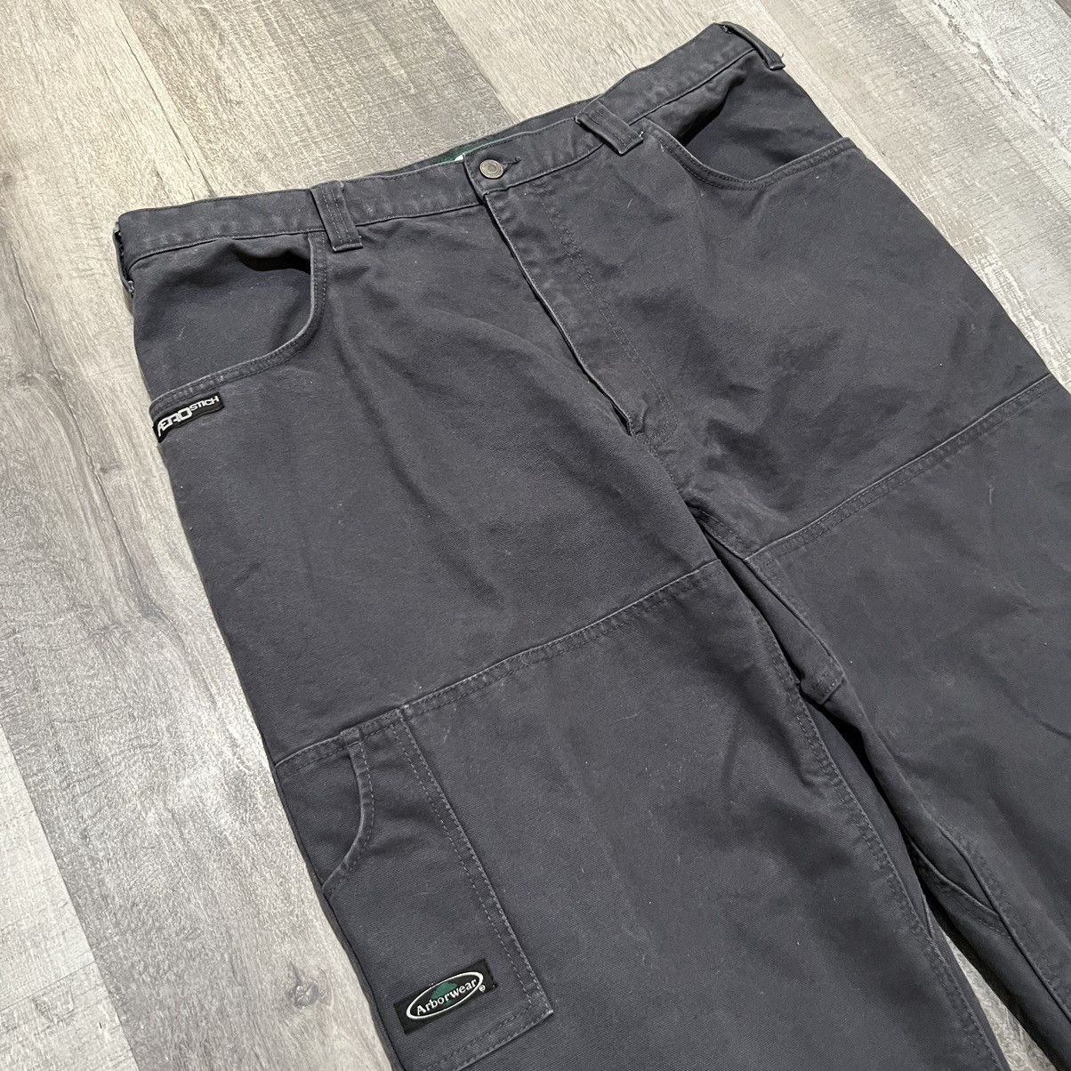 Vintage Arborwear Original Tree Climbers’ Pants Gray Double Knee Size US 40 / EU 56 - 2 Thumbnail