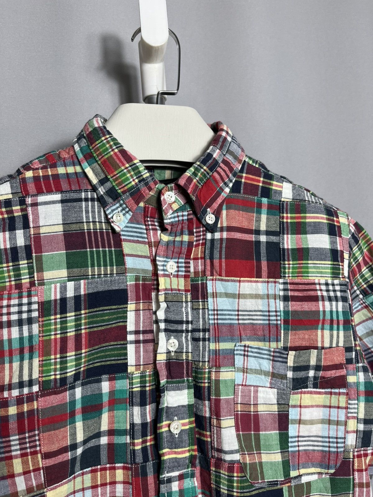 Beams Plus Beams Plus India Madras check band colour red button japan Size US S / EU 44-46 / 1 - 3 Thumbnail