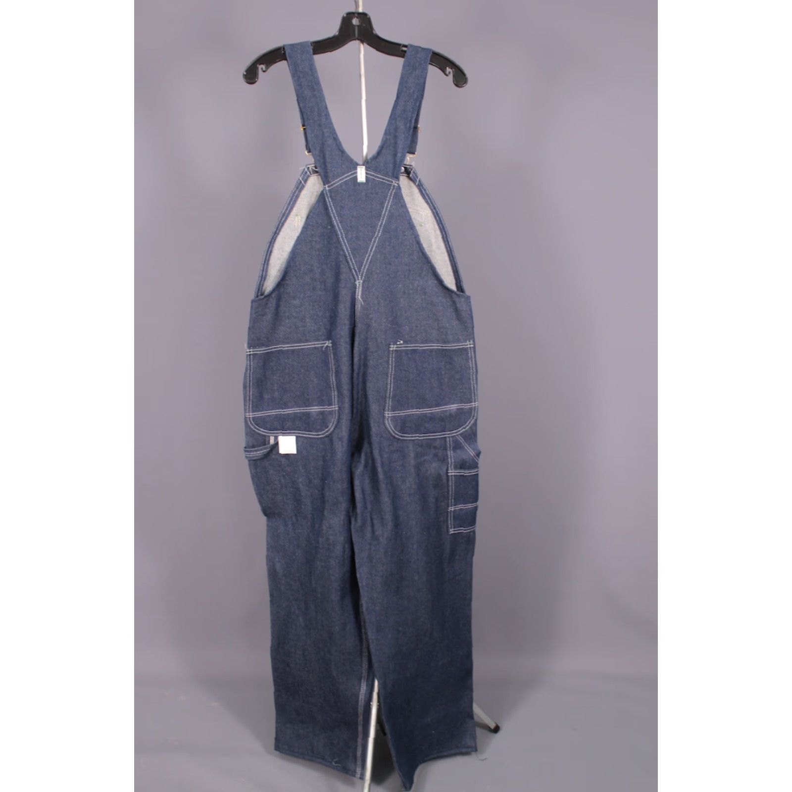 Vintage VINTAGE Key Overalls Denim 70s 80s 38x30 Dark Wash NOS 70s-80s denim Workwear Mens/Unisex Size US 38 / EU 54 - 5 Thumbnail