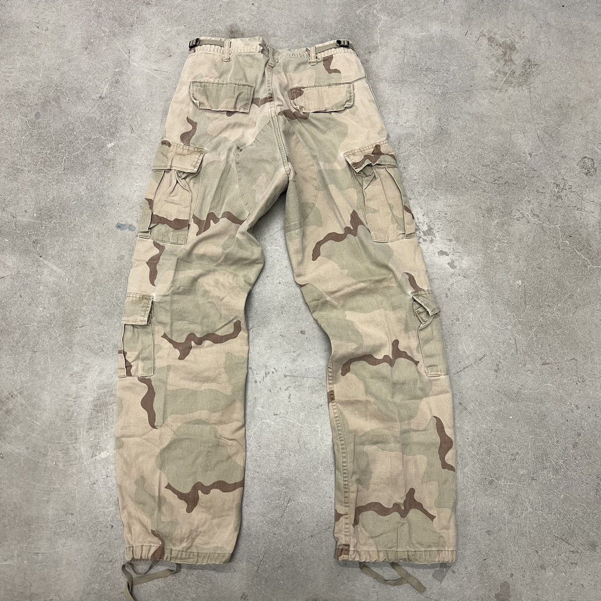Vintage Vintage military desert Camo double knee cargo loose baggy Size US 31 - 2 Thumbnail