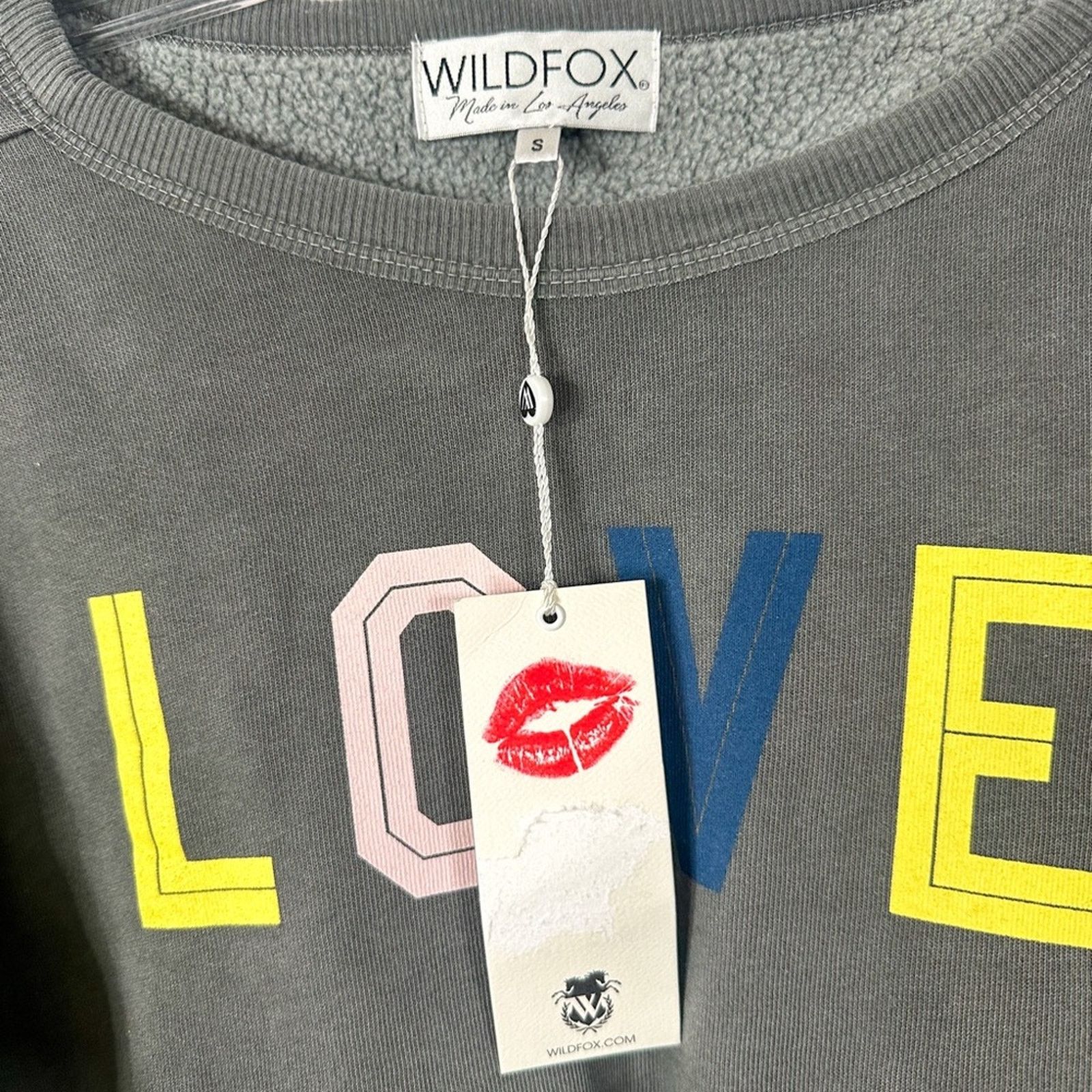 Wildfox Wildfox Flora Love Cropped Sweatshirt, NEW flawed Small Size S / US 4 / IT 40 - 8 Thumbnail