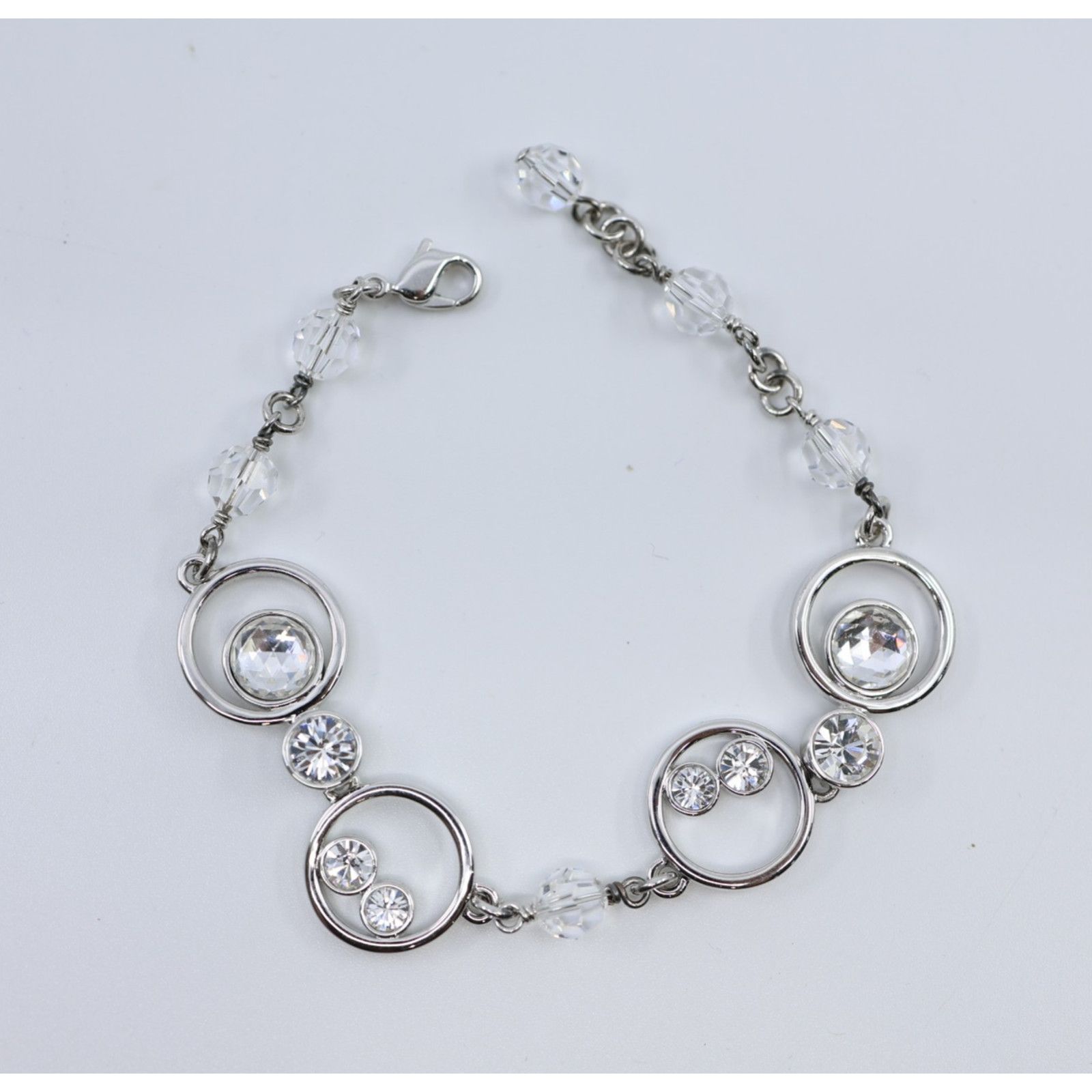Swarovski New SWAROWSKI Crystal Beads Bracelet in Rhodium Plated $149 Size ONE SIZE - 2 Thumbnail
