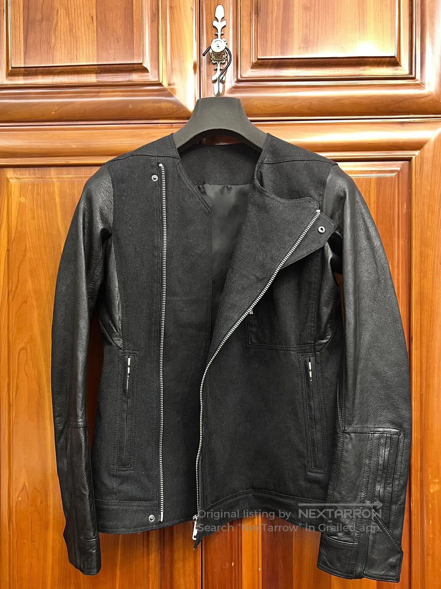 Rick Owens Rick Owens Tactical Zip Denim Leather Jacket. Size US M / EU 48-50 / 2 - 3 Thumbnail