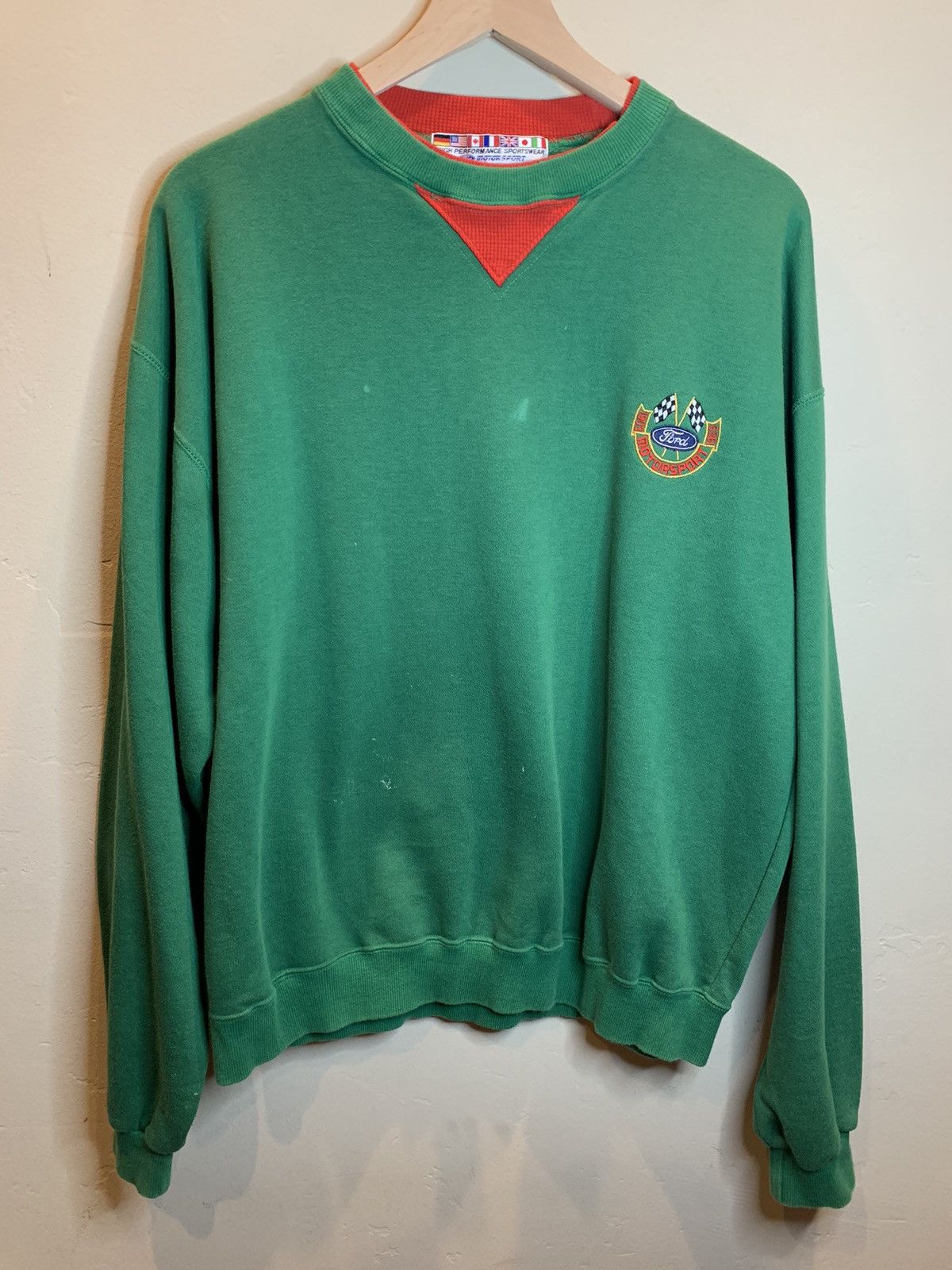 RARE* Vintage Ford Motorsport Euro Team Crewneck Sweatshirt