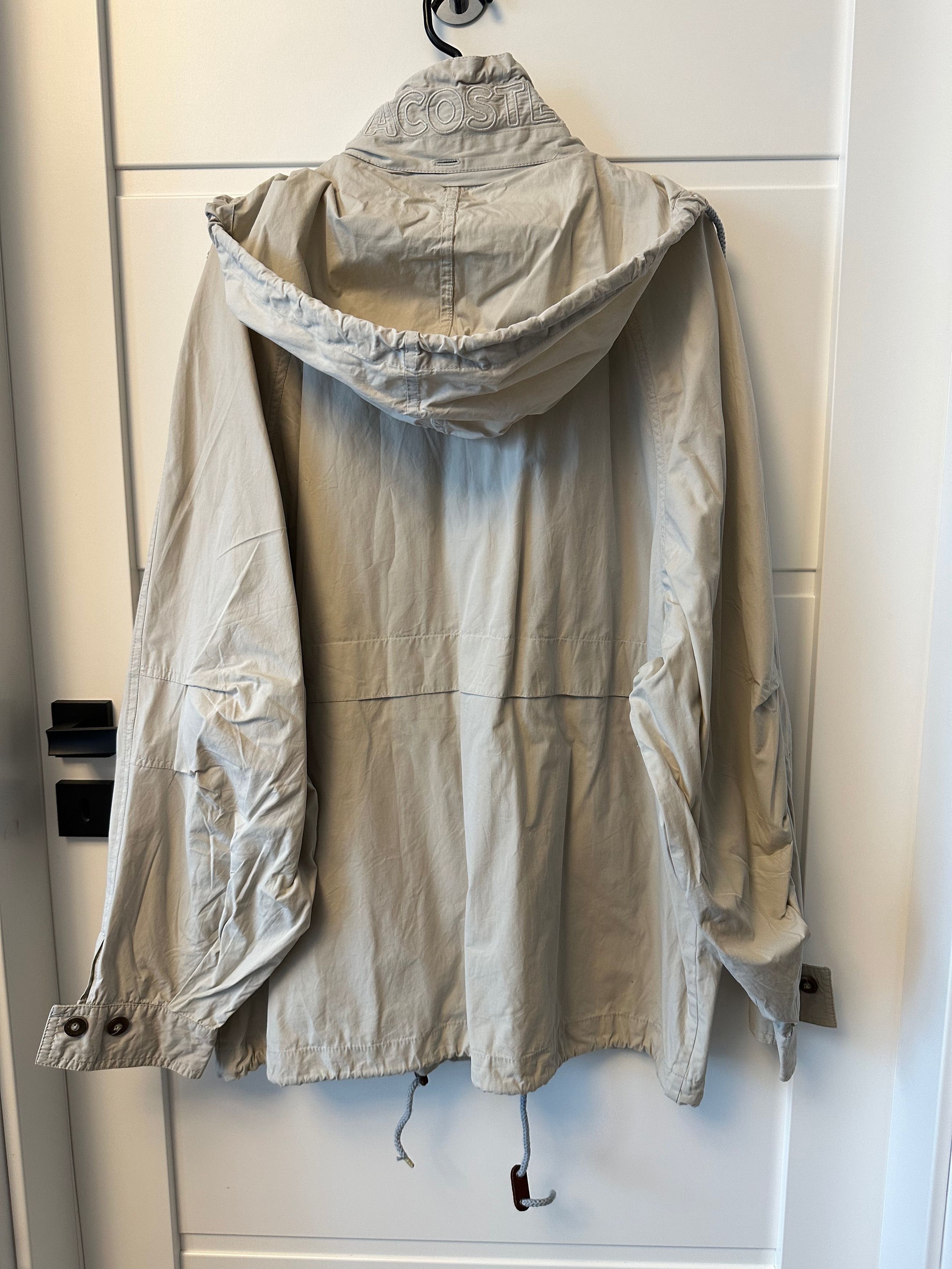 Lacoste 80's - 90's LACOSTE cotton hooded light jacket Size US L / EU 52-54 / 3 - 8 Thumbnail