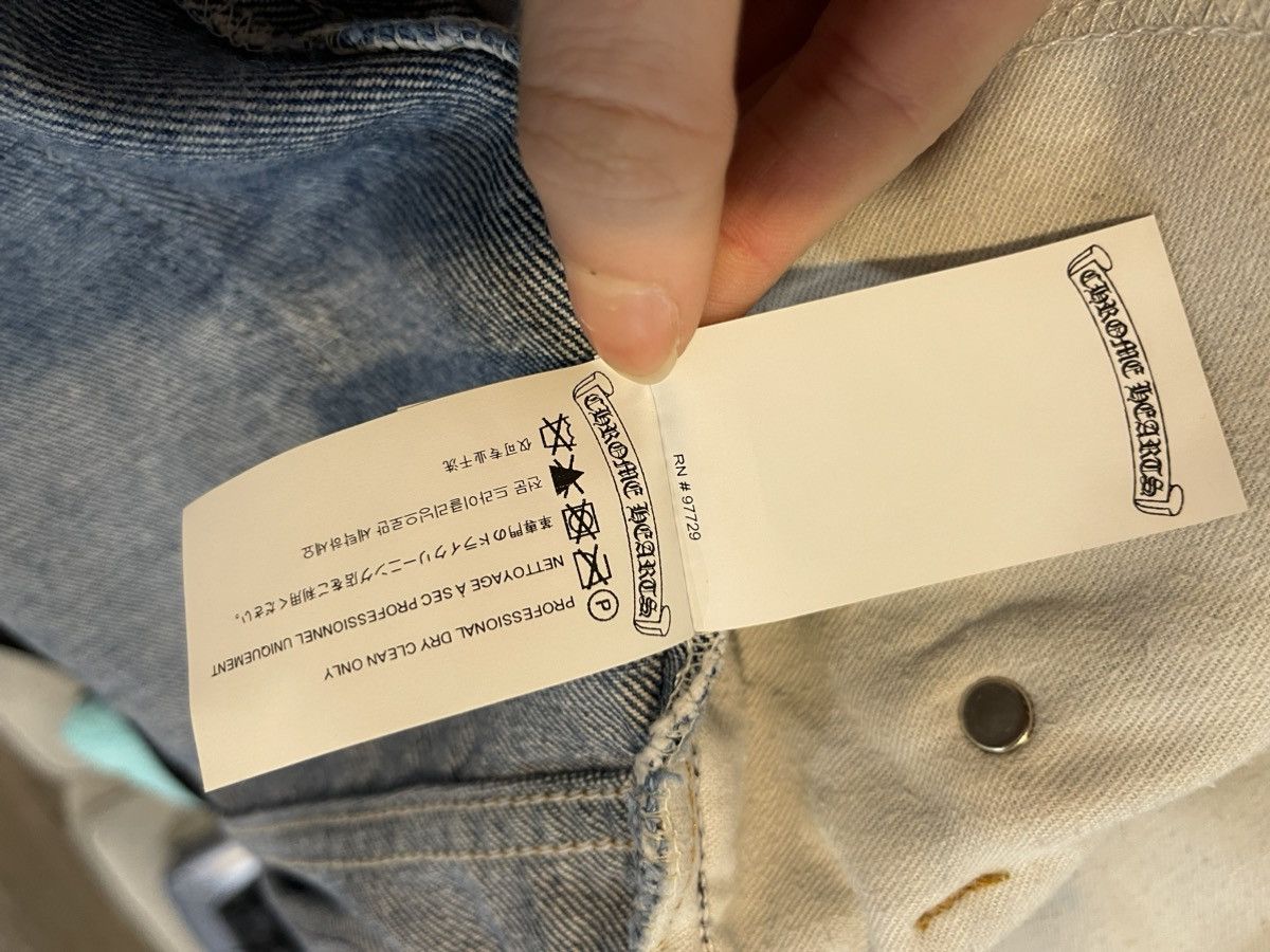 Chrome Hearts × Levi's Chrome Hearts Levi’s Cross Patch Denim Jeans Size US 34 / EU 50 - 19 Thumbnail