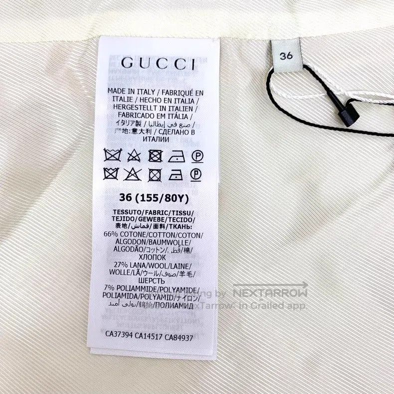 Gucci Gucci Yellow wool tweed belt sleeveless vest jacket Size XS / US 0-2 / IT 36-38 - 7 Thumbnail
