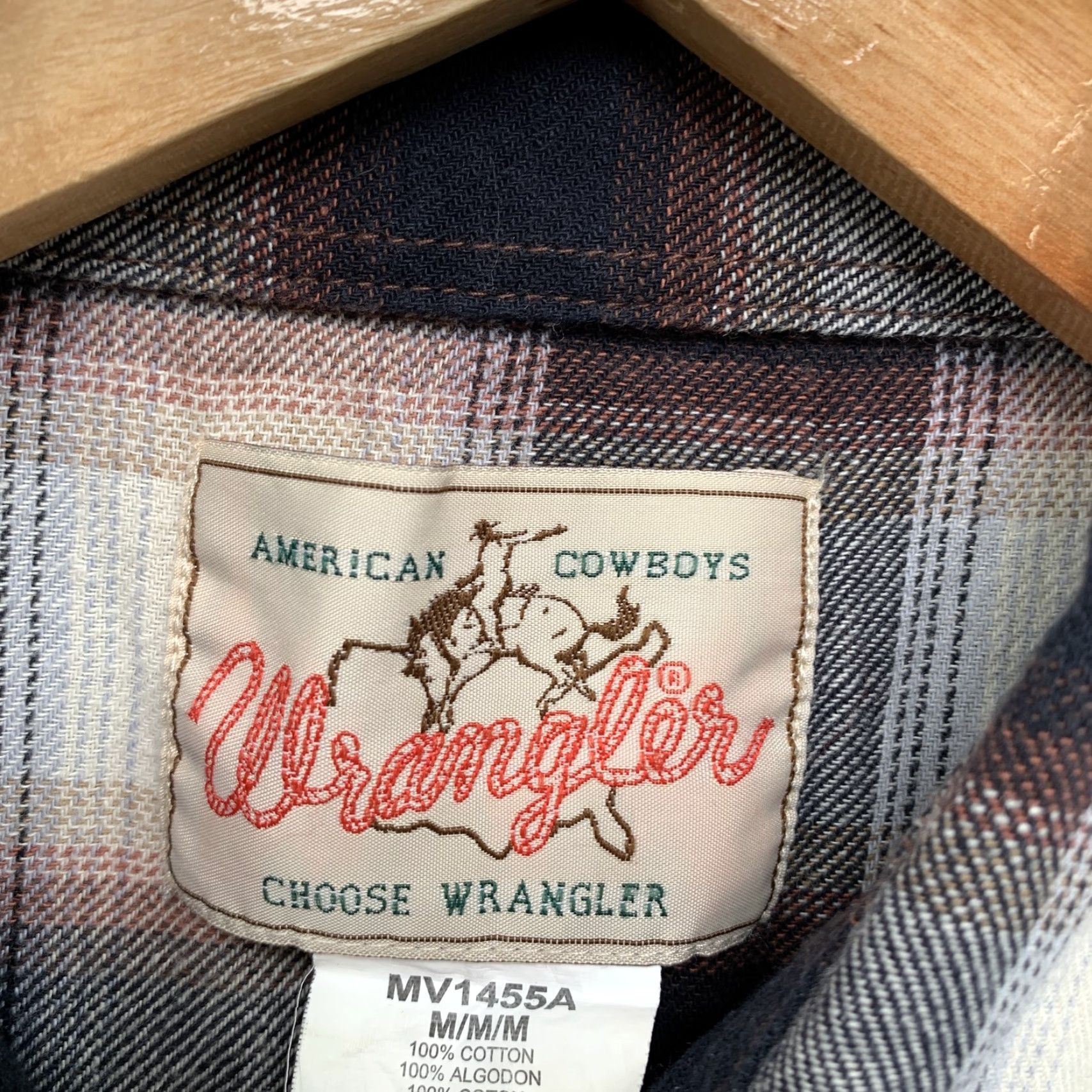 Wrangler VINTAGE Wrangler Cowboys Plaid Button-Up Shirt Mens M Medium Black Western 90s Size US M / EU 48-50 / 2 - 4 Thumbnail