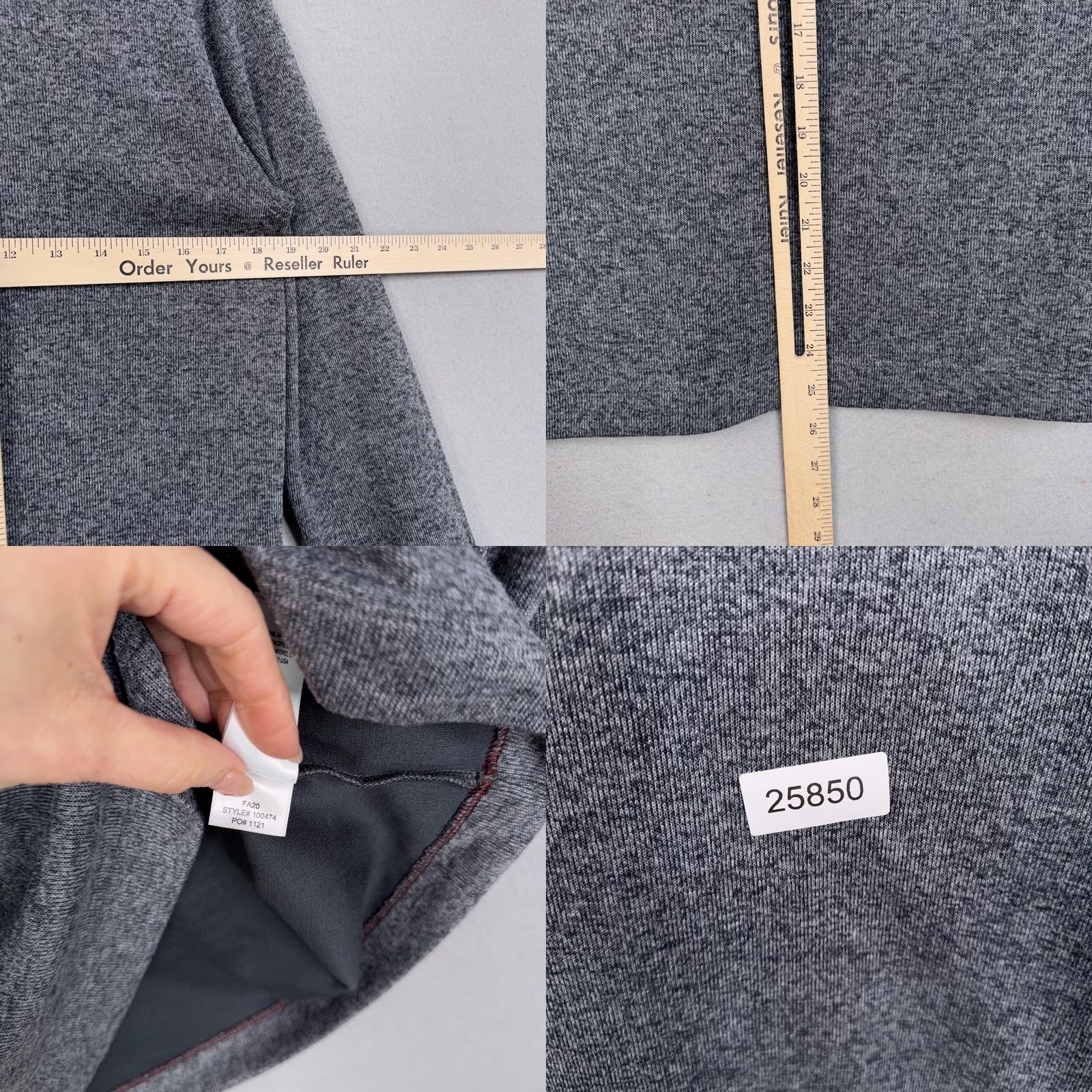 Rhone Rhone Pullover Mens Small Gray 1/4 Zip Mock Neck Fleece Athletic Top Training Size US S / EU 44-46 / 1 - 8 Thumbnail