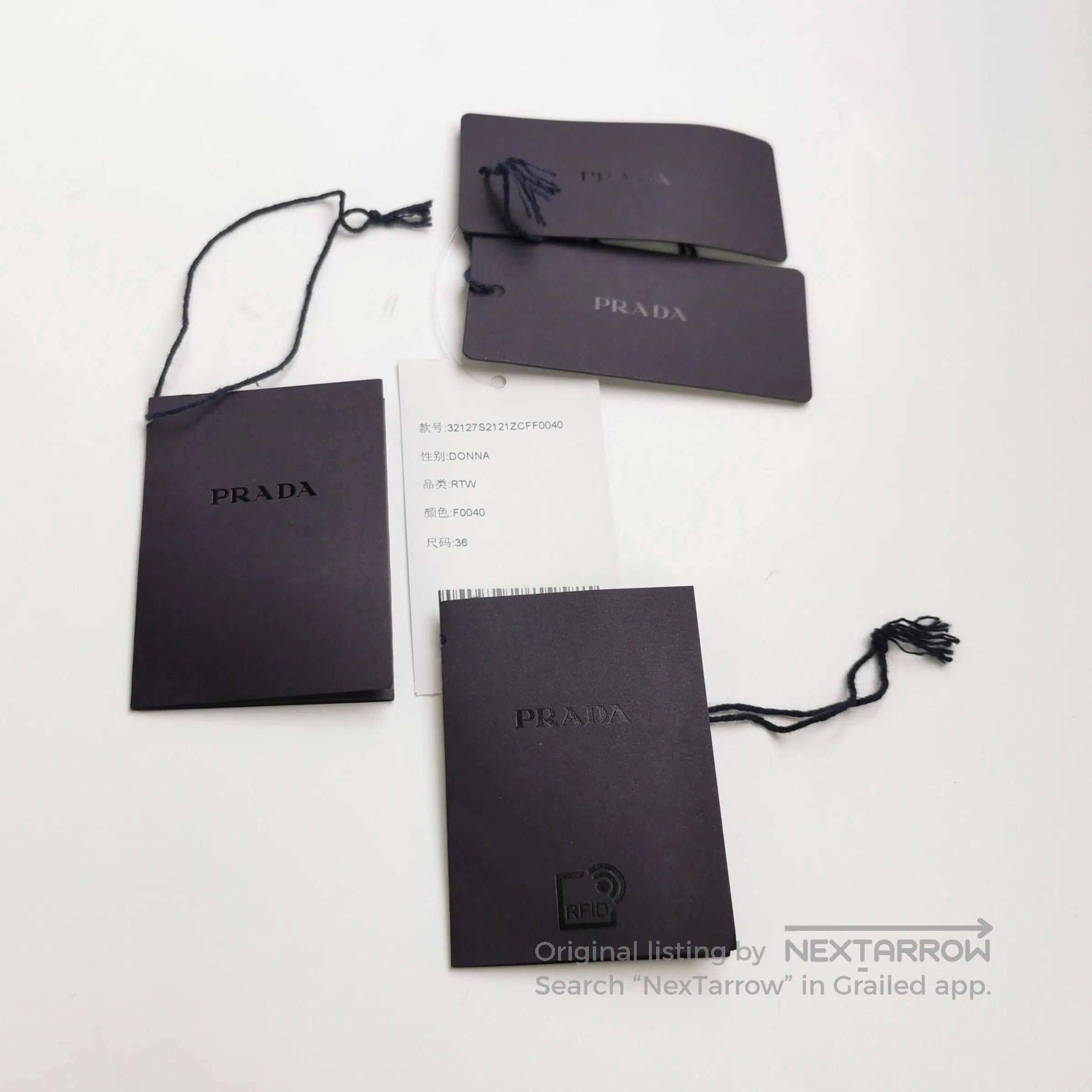 Prada Prada Wool Cashmere Blend Logo Pants . Size 35" - 4 Thumbnail