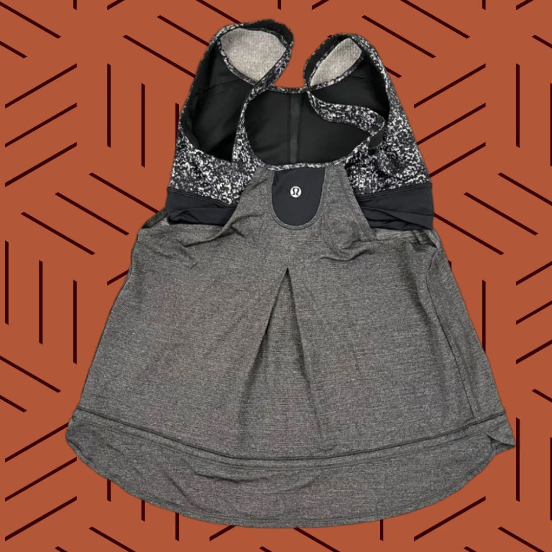 Lululemon Lululemon Tank Womens 8 Adult Gray Built in Bra Support Gym Yoga Athletic Size M / US 6-8 / IT 42-44 - 1 Thumbnail