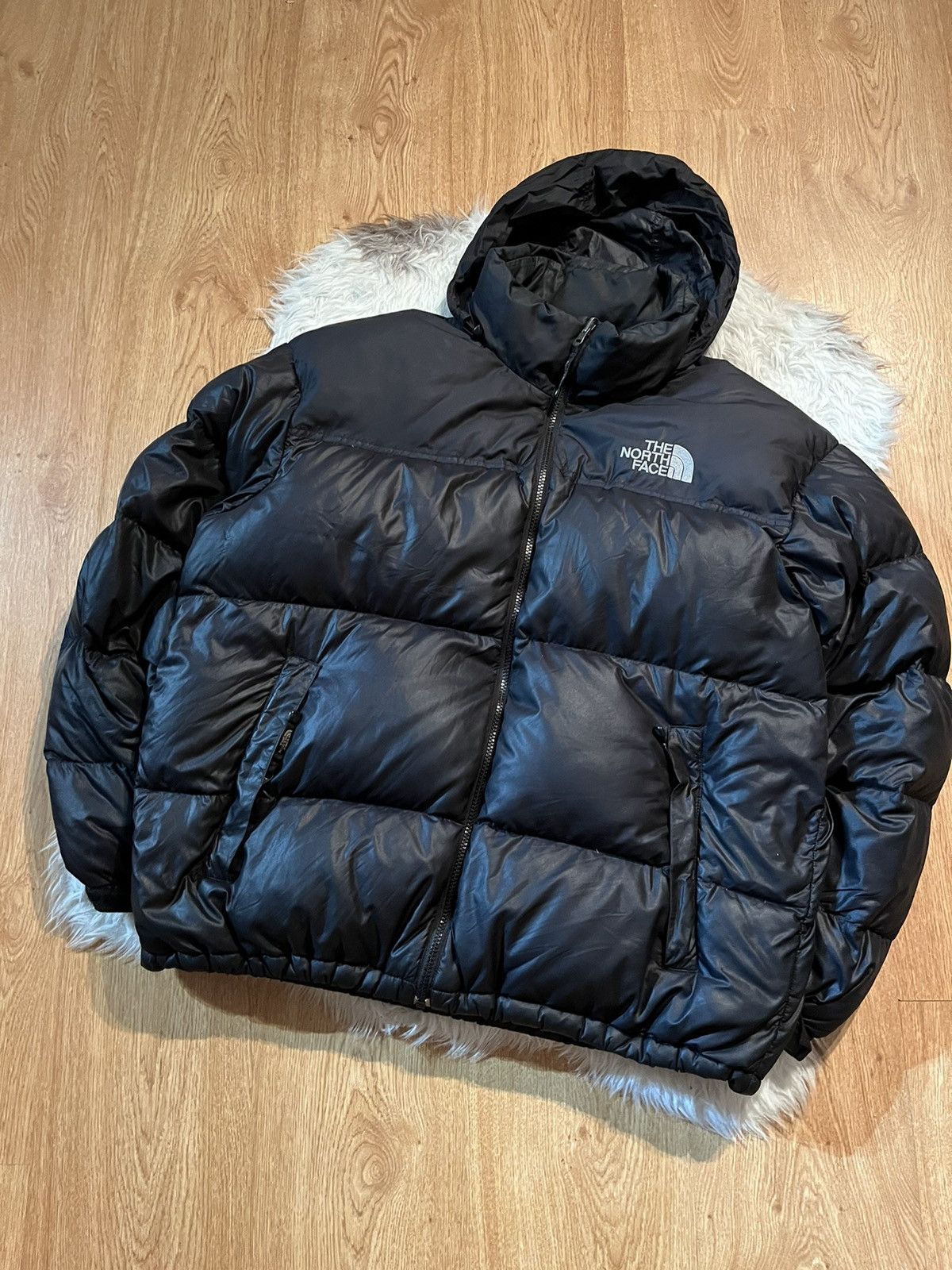 image of Outdoor Life x The North Face Vintage The North Face Retro Nuptse Puffer Jacket 700 in Black (Size 