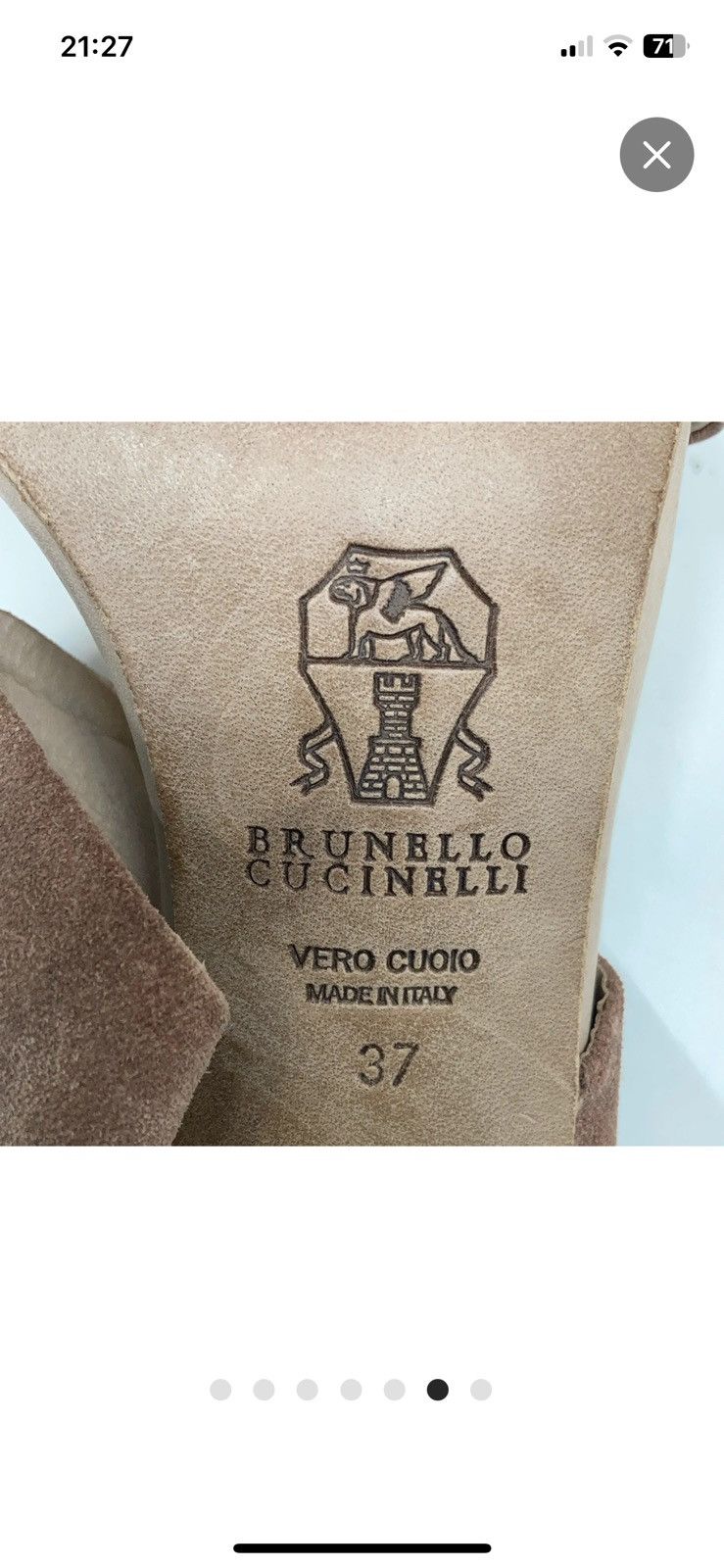 Brunello Cucinelli Sandals Size US 7 / IT 37 - 6 Thumbnail