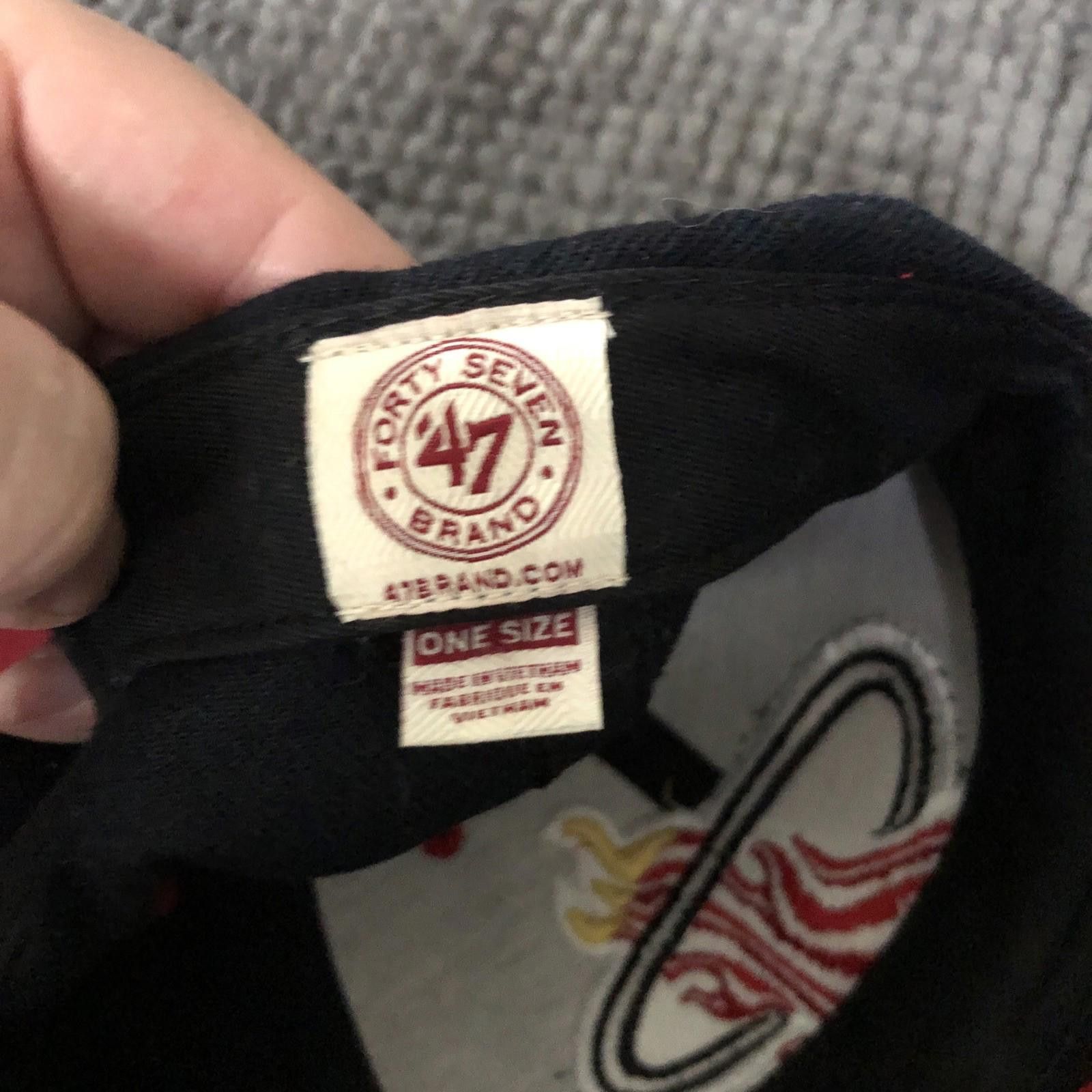 47 NBA '47 Brand Hardwood Classics Miami Heat Men's OSFA Hat Size ONE SIZE - 8 Thumbnail