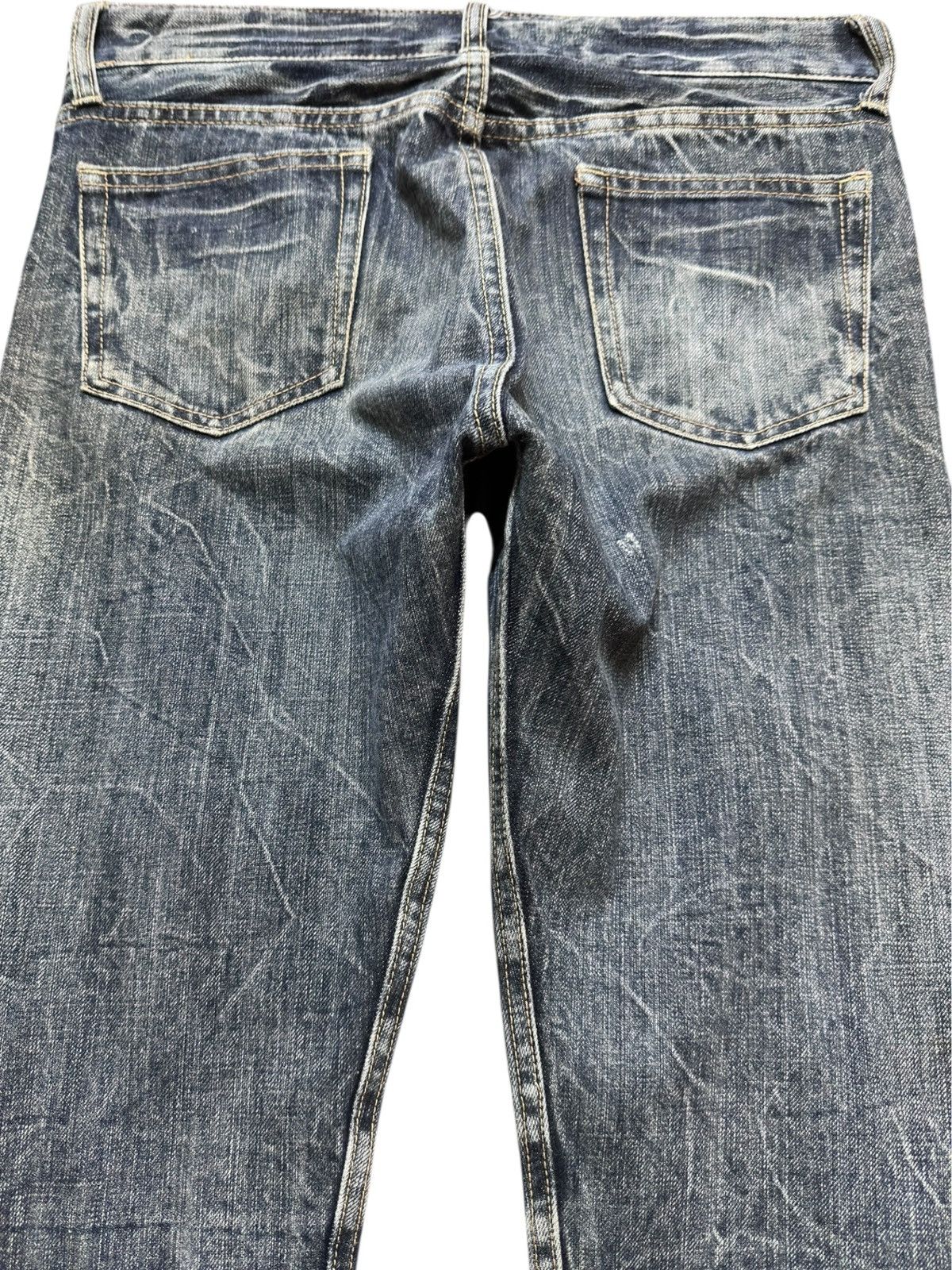 Hysteric Glamour Vintage Oririn Curve Leg Grunge Ripped Denim Size US 30 / EU 46 - 7 Thumbnail
